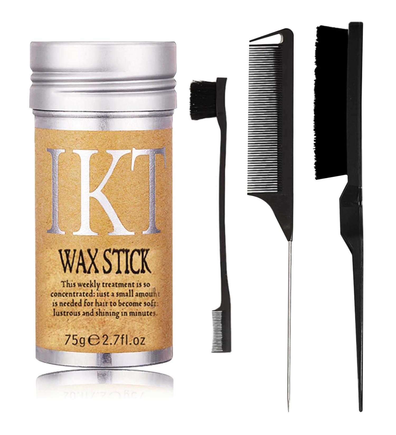 Hair Wax Stick Slick Stick for Non-greasy Styling Hair Stick Wax Hair Shaping Gel for Fly Away Hair Moisturizing Hair Shaping Pomade Makes Broken Hair Look Neat & Tidy Long-lasting Hold Hair Finishing Stick-B White 2 - Buy Online on GoSupps.com