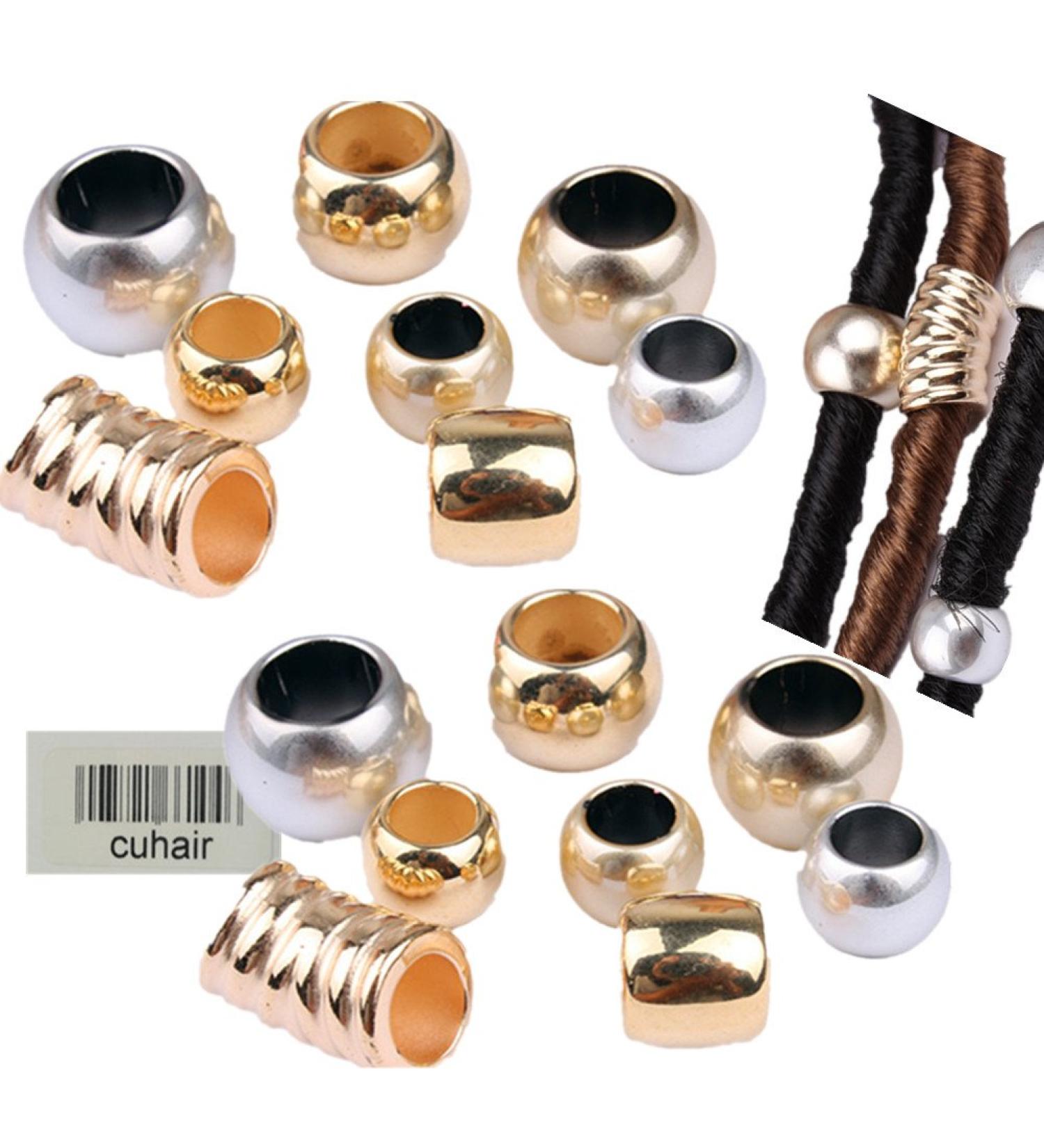 Cuhair Hair Clips Hair Barrette Dreadlock Beads Hair Accessory for Women 30pcs