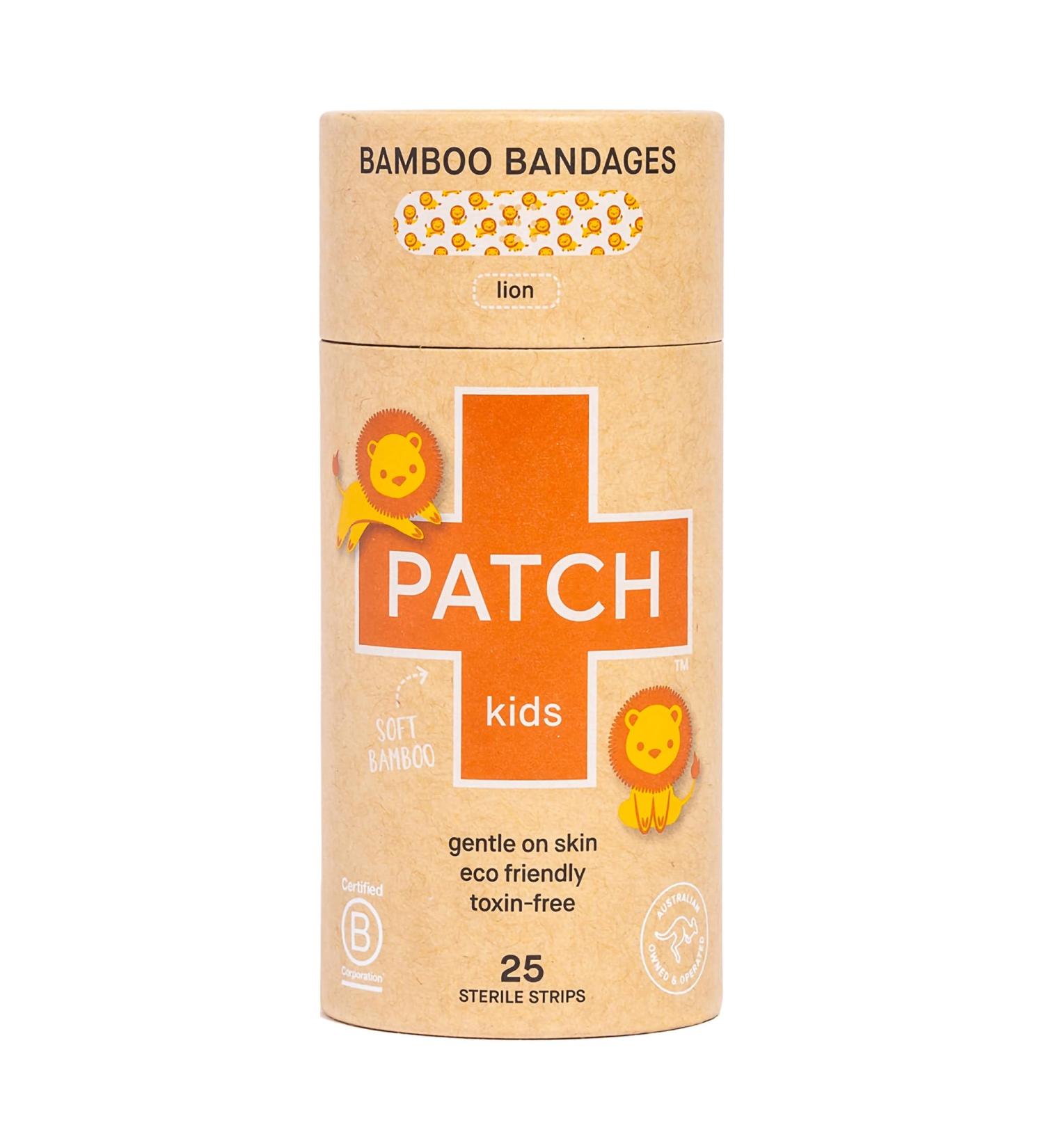 Patch Kids Bamboo Adhesive Bandages - Lion Design - 25 Count - Buy Online on GoSupps.com