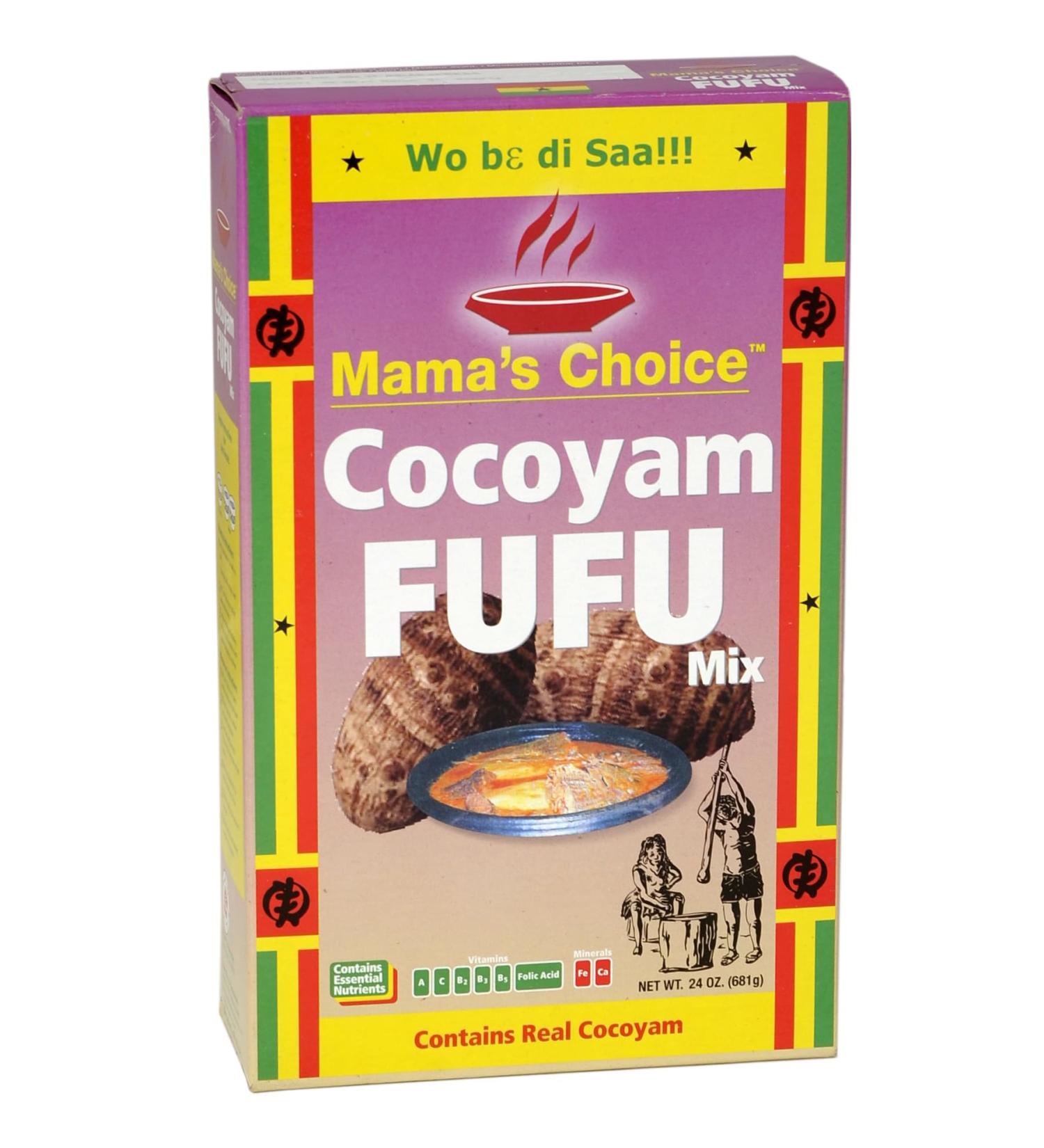 MAMAS CHOICE Cocoyam Flour (Fufu) - 624g | Buy Internationally for Authentic African Cuisine - Buy Online on GoSupps.com