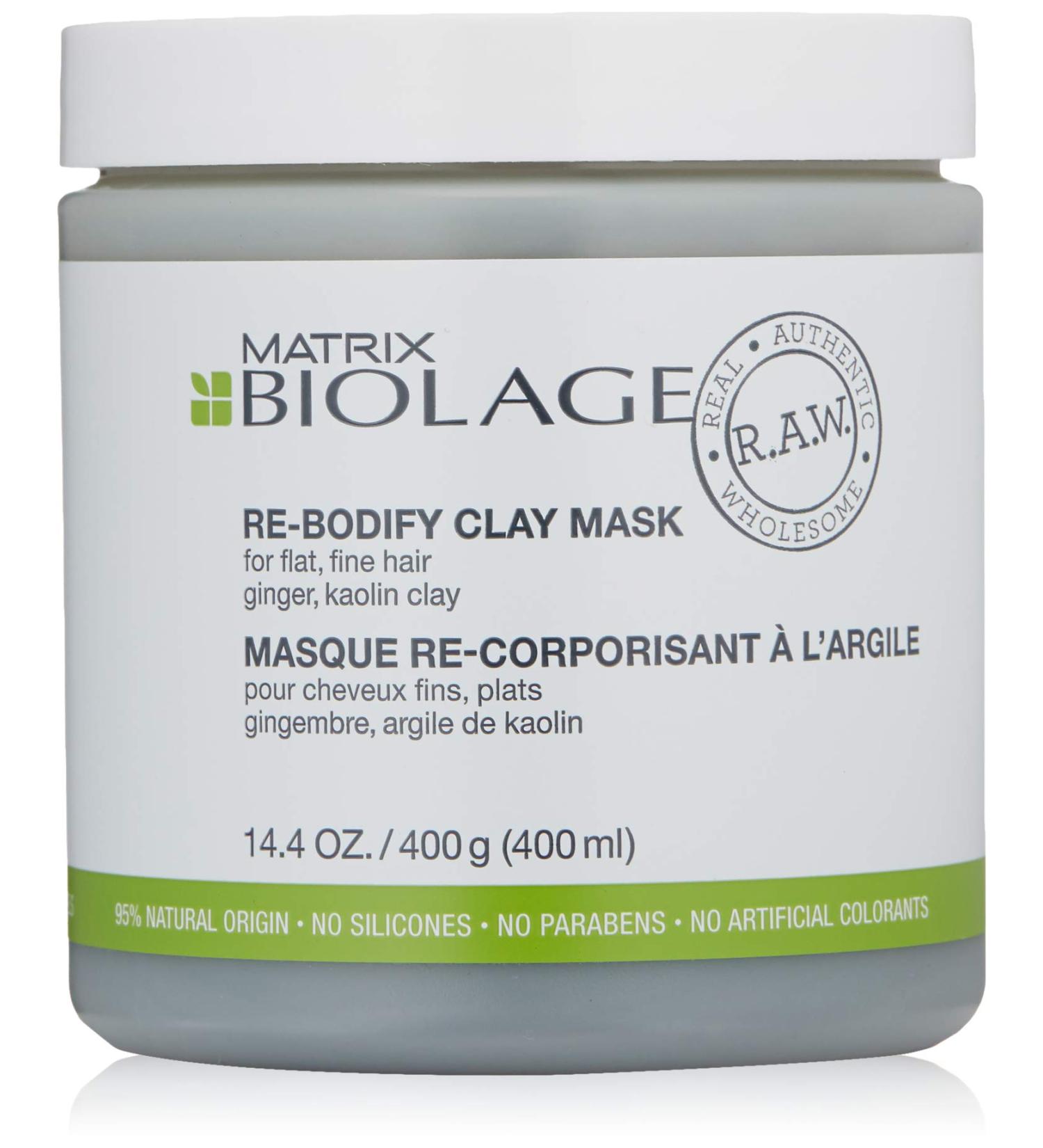 Matrix Biolage RAW Re-Bodify Clay Mask 400ml - Nourishing Hair Care for All Hair Types | International Shipping Available - Buy Online on GoSupps.com