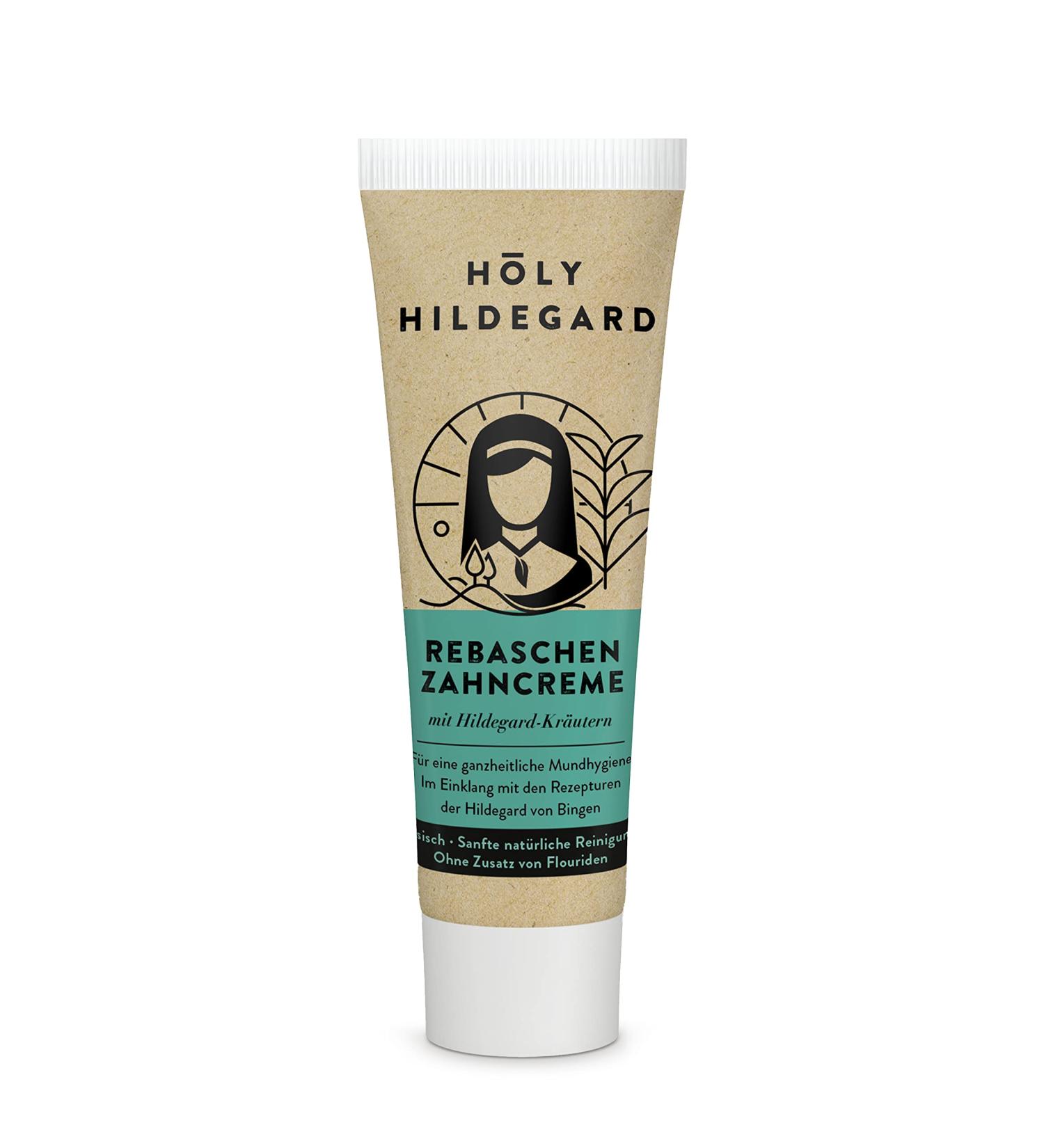REBASCHEN Toothpaste 75ml - Holy Hildegard Alkaline Vegan Toothpaste with Wild Herbs | 100% Natural & Eco-Friendly - Buy Online on GoSupps.com