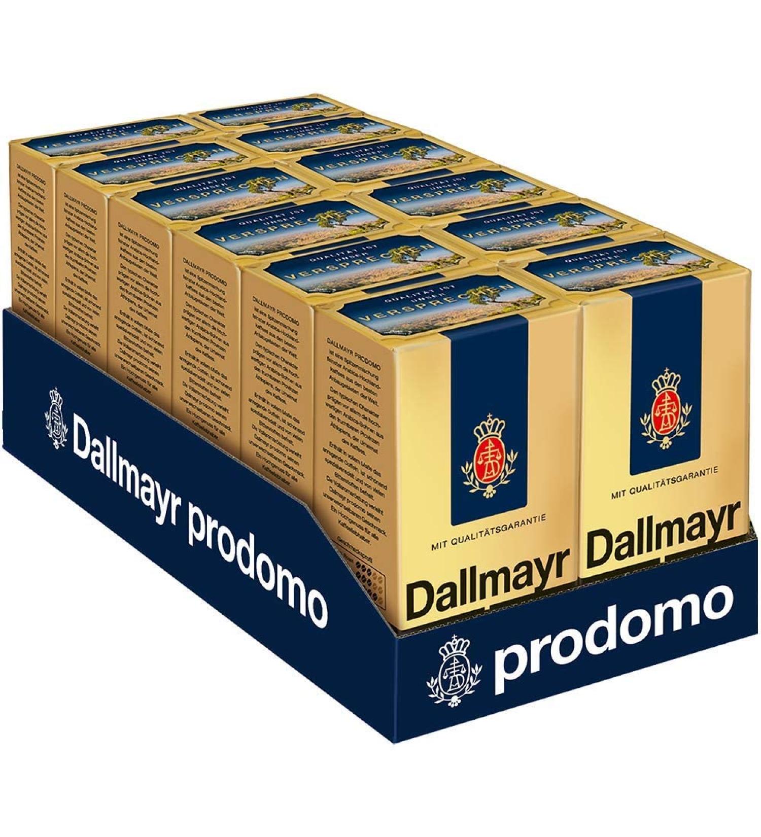 Dallmayr Prodomo Ground Coffee 500g - Pack of 12 | Premium German Coffee for International Shipping - Buy Online on GoSupps.com