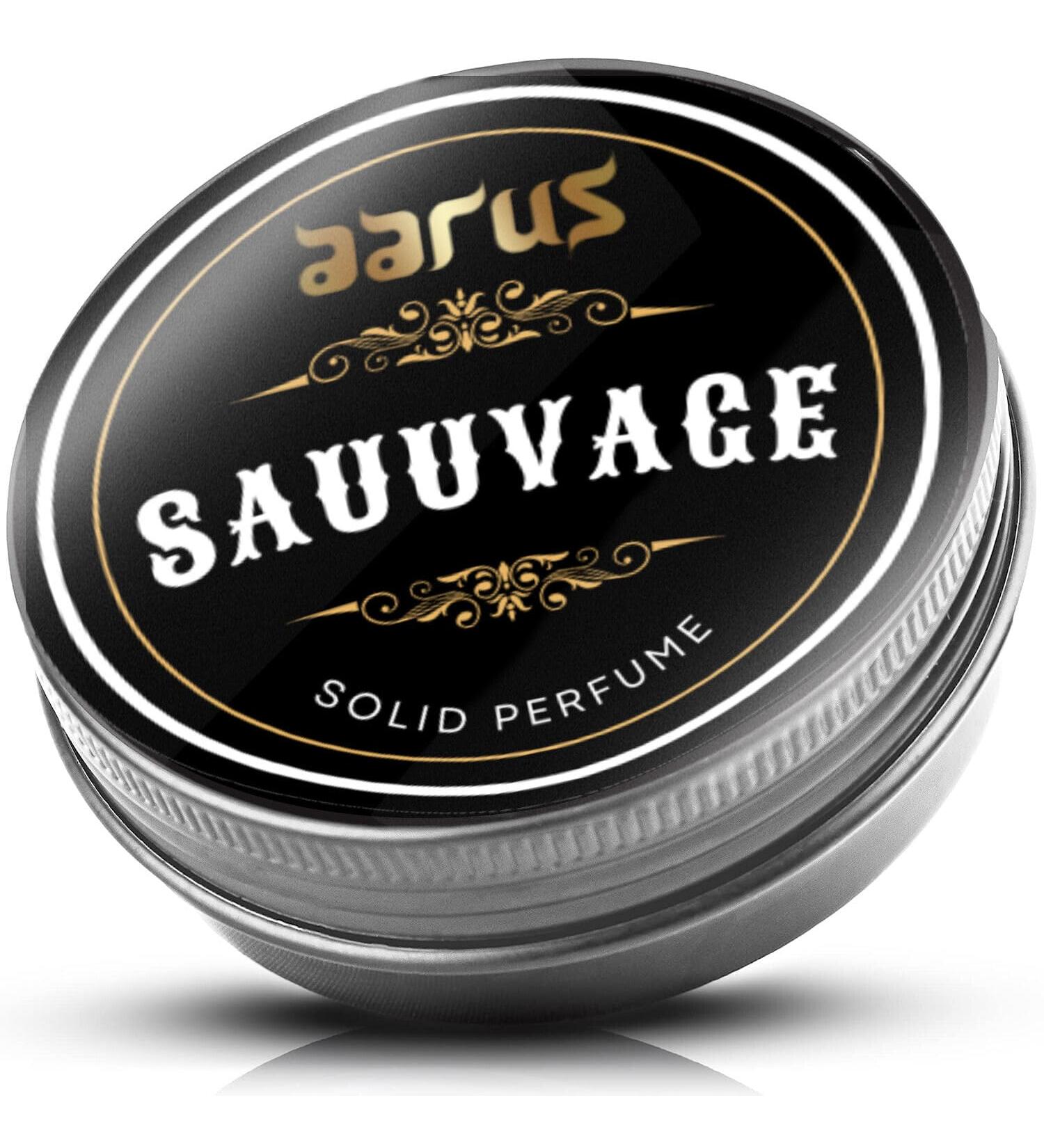 BlueQueen Solid Perfume with Cedar Wood Clary Sage Vetiver Sandalwood Cologne Balm for Men And Women Cologne Balm Travel Cologne Wax India (Sauuvage Solid Perfume) - Buy Online on GoSupps.com