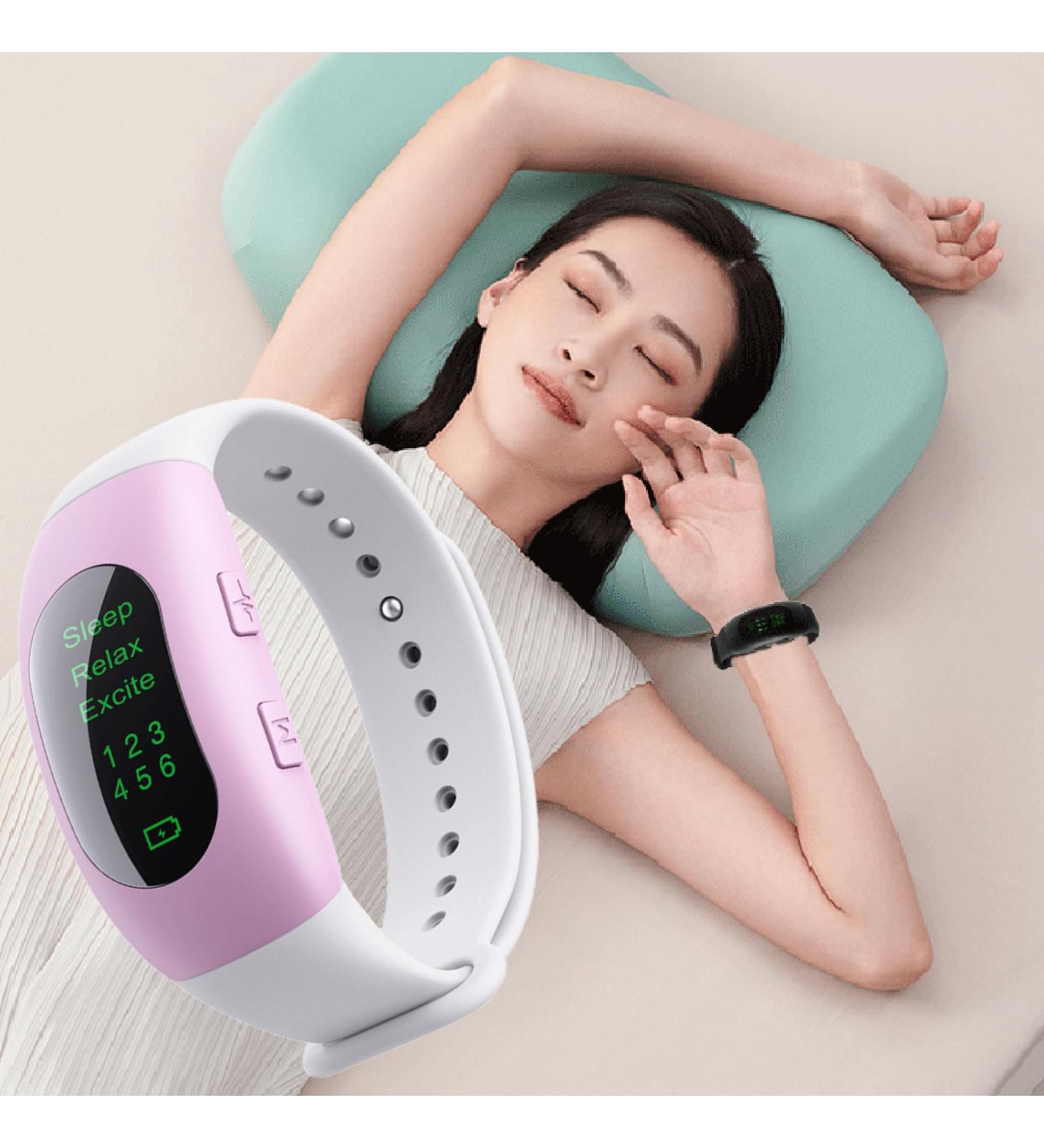 Sleep Aid Wristband Watch Device Microcurrent Holding Sleep Aid Instrument Sleep Aid Device Anxiety Insomnia Relief Items for Improve Sleep Fast Asleep Pink - Buy Online on GoSupps.com