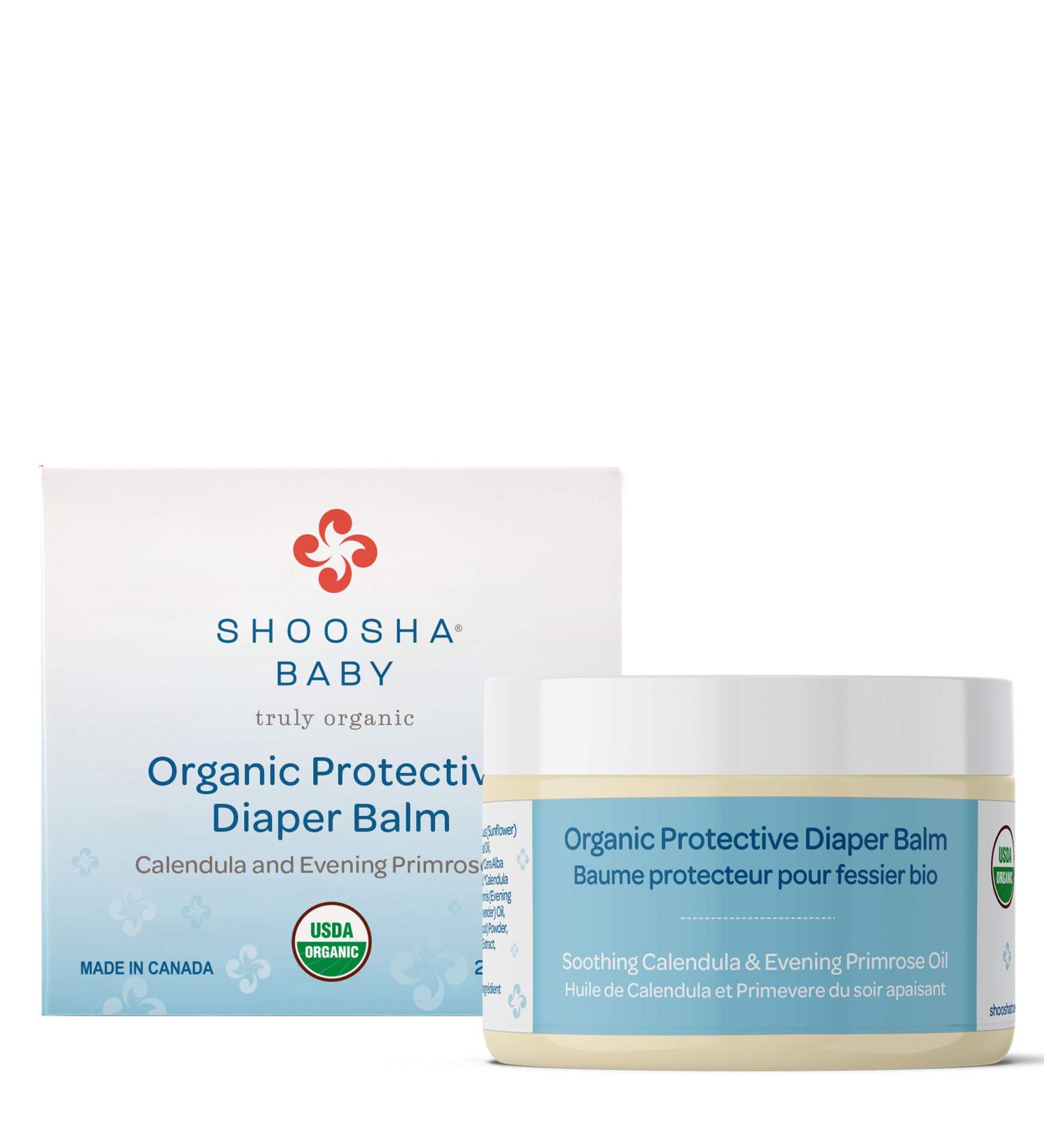 Shoosha Organic Diaper Balm - Baby Diaper Rash Cream for Sensitive Skin | Gluten-Free, Fragrance-Free, Hypoallergenic, 100% Biodegradable - Buy Online on GoSupps.com