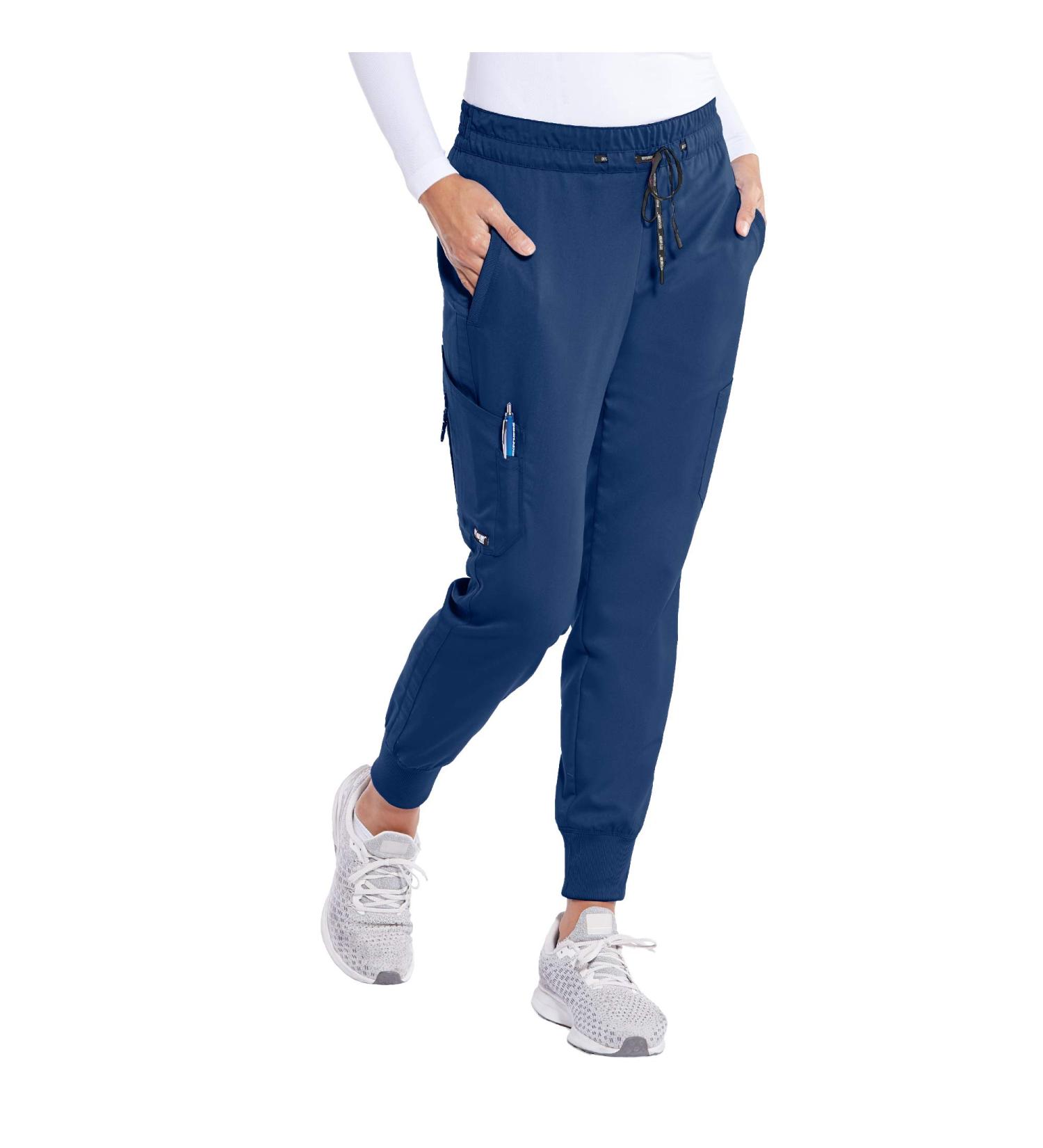 BARCO Grey's Anatomy Scrubs Kira Jogger Women's Scrub Pant - Mid-Rise Yoga Style, Soft Touch Fabric, Medium Indigo - Buy Online on GoSupps.com