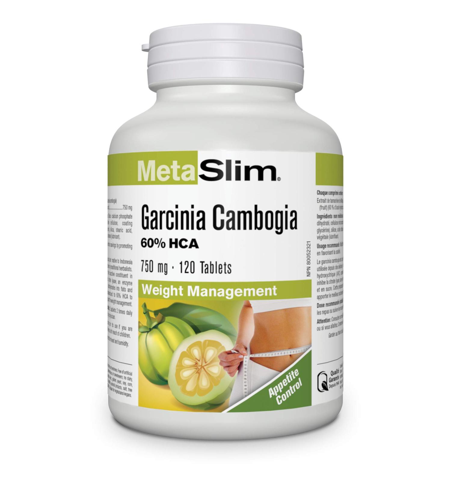 Webber Naturals MetaSlim Garcinia Cambogia Tablet 750 mg 120 Count - Buy Online on GoSupps.com