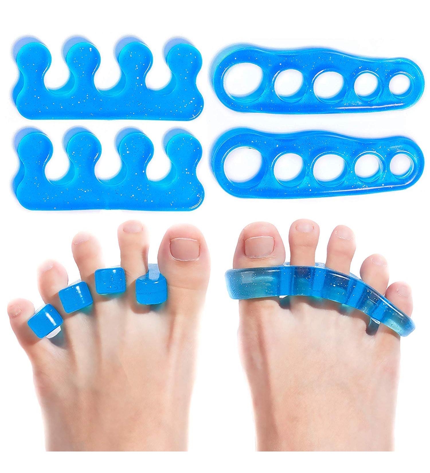 4 PCS Gel Toe Separator Straighteners & Spacers for Toe Relaxation, Bunion Relief, Hammer Toe Correctors - Men & Women (US 9 and Below) - Buy Online on GoSupps.com