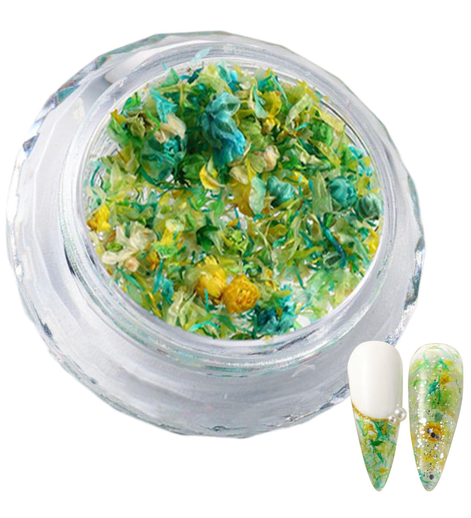 1Box 3D Dried Flower Nails Art Nail Accessories Elegant Nails Art Adornments Decoration Perfect For Nail Decoration Mixed Flowers For Nails Art S053C - Buy Online on GoSupps.com