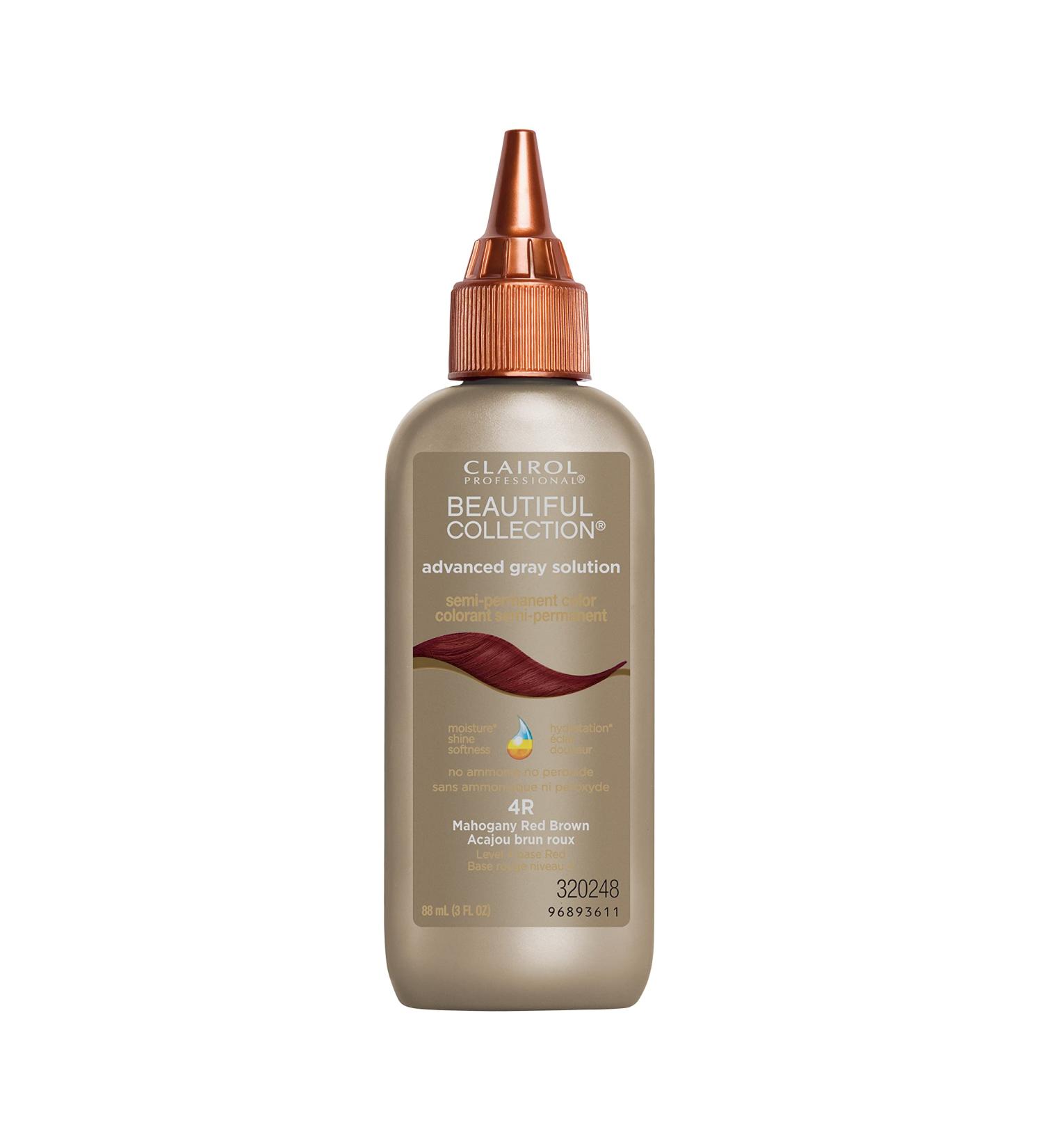 Clairol Professional Advanced Gray Solutions 4R Mahogany Red Brown Hair Color - Semi-Permanent Coverage - Buy Online on GoSupps.com