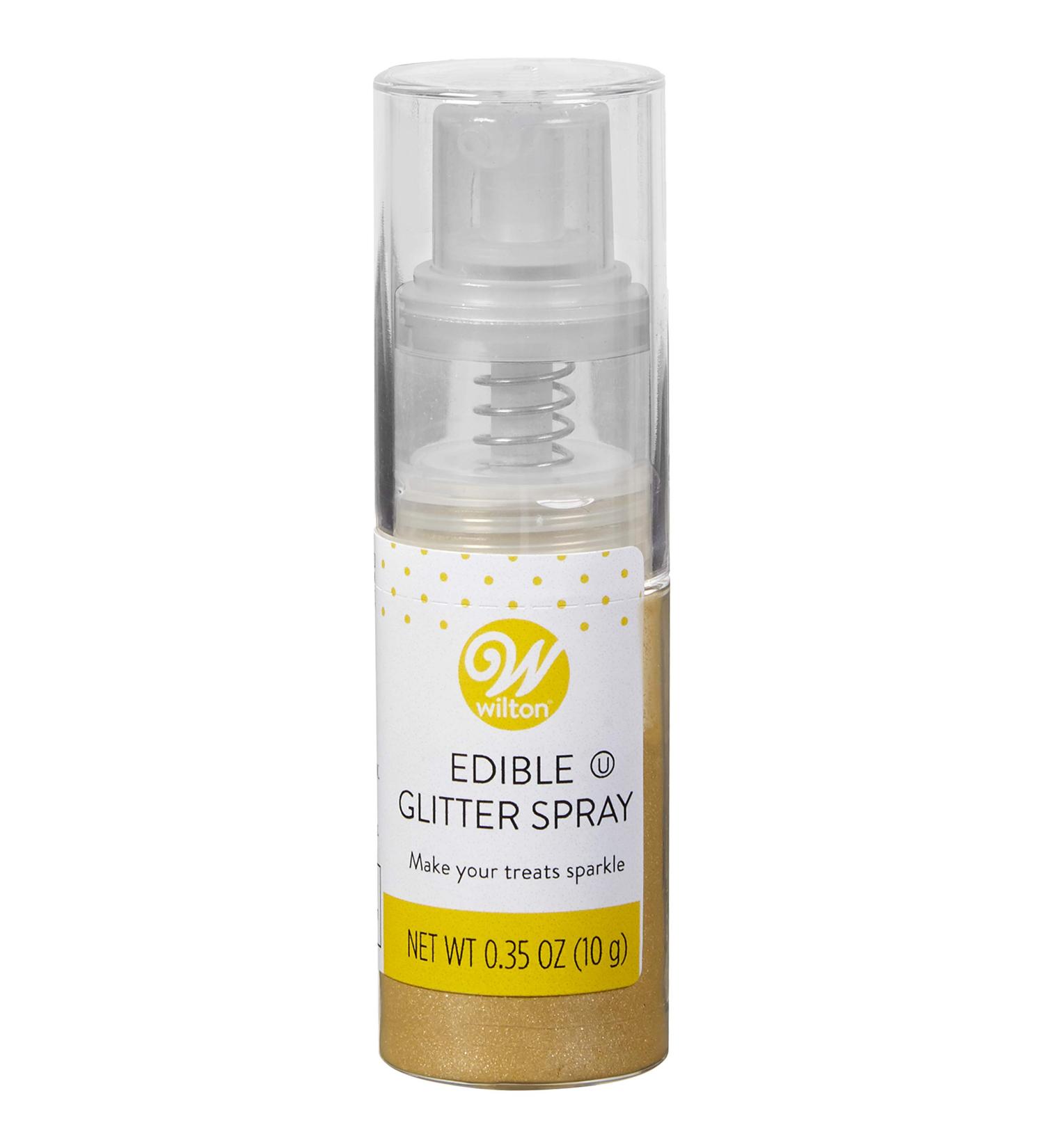 Wilton Edible Gold Glitter Spray 0.35 oz. - Sparkle and Shine on Your Creations! - Buy Online on GoSupps.com