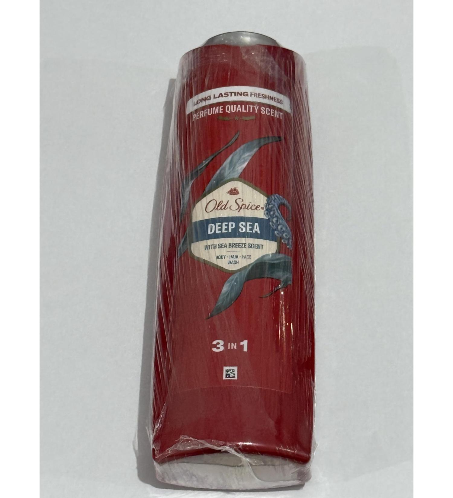 Old Spice Old Spice DEEP SEA 3-in-1 Multi-Use Shampoo for Hair Face and Body 400ml Long Lasting Freshness Fragrance Quality Deep Cleansing