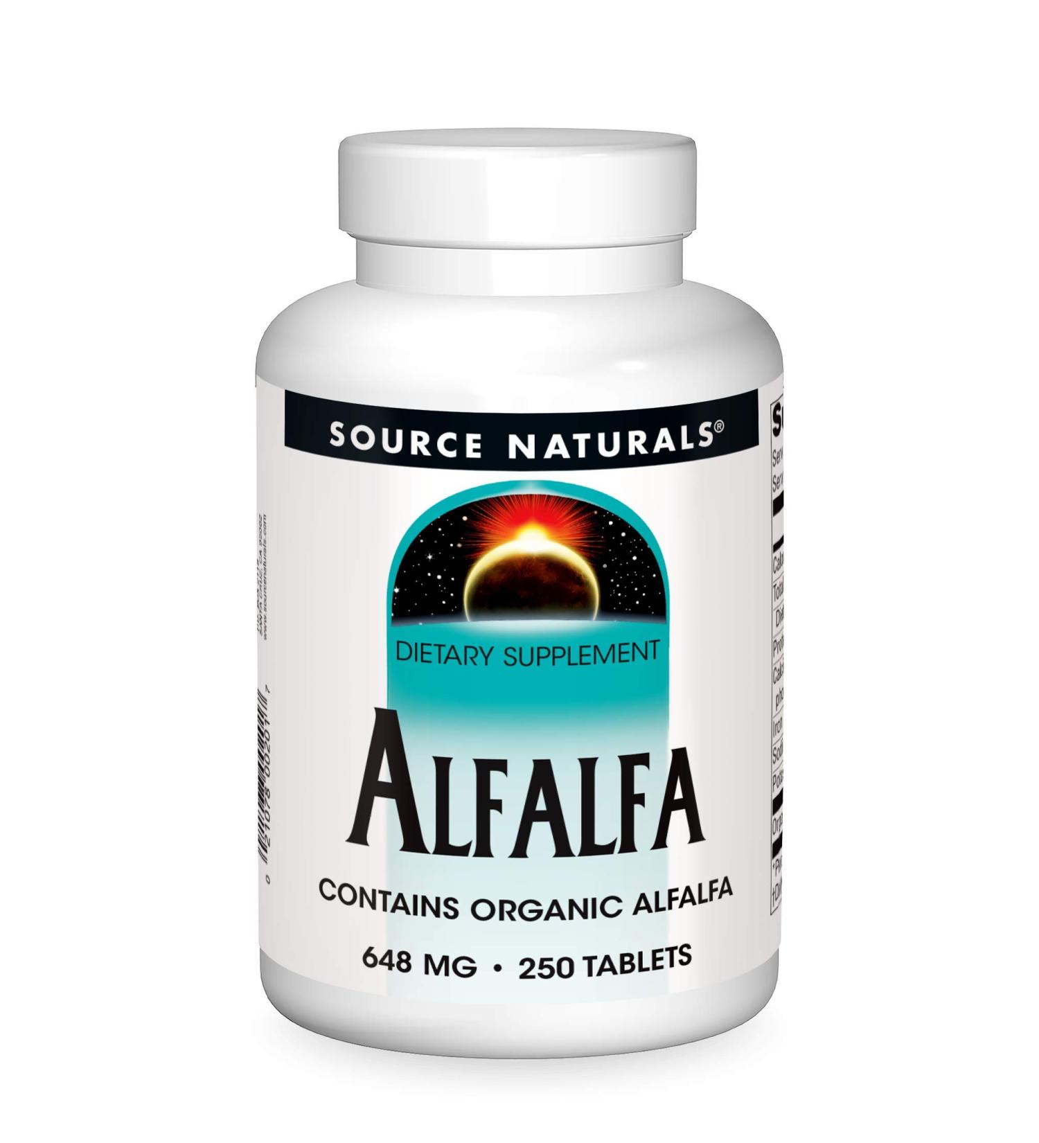 Source Naturals Alfalfa 10 Grain Dietary Supplement - 250 Tablets - Buy Online on GoSupps.com