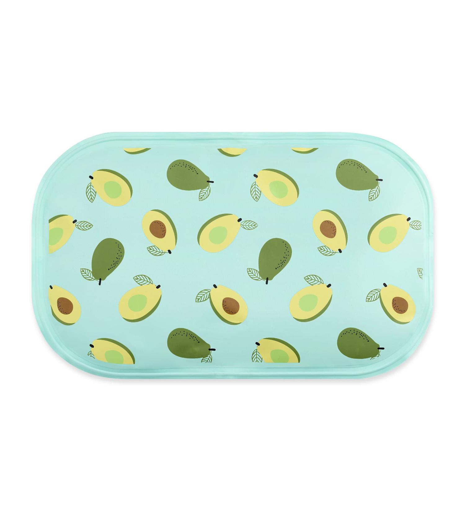 Navaris XXL Gel Compress - Reusable Cold Warm Thermopad in Avocado Design - Large Cooling Pad for Back Shoulder & Kidney Relief - Buy Online on GoSupps.com