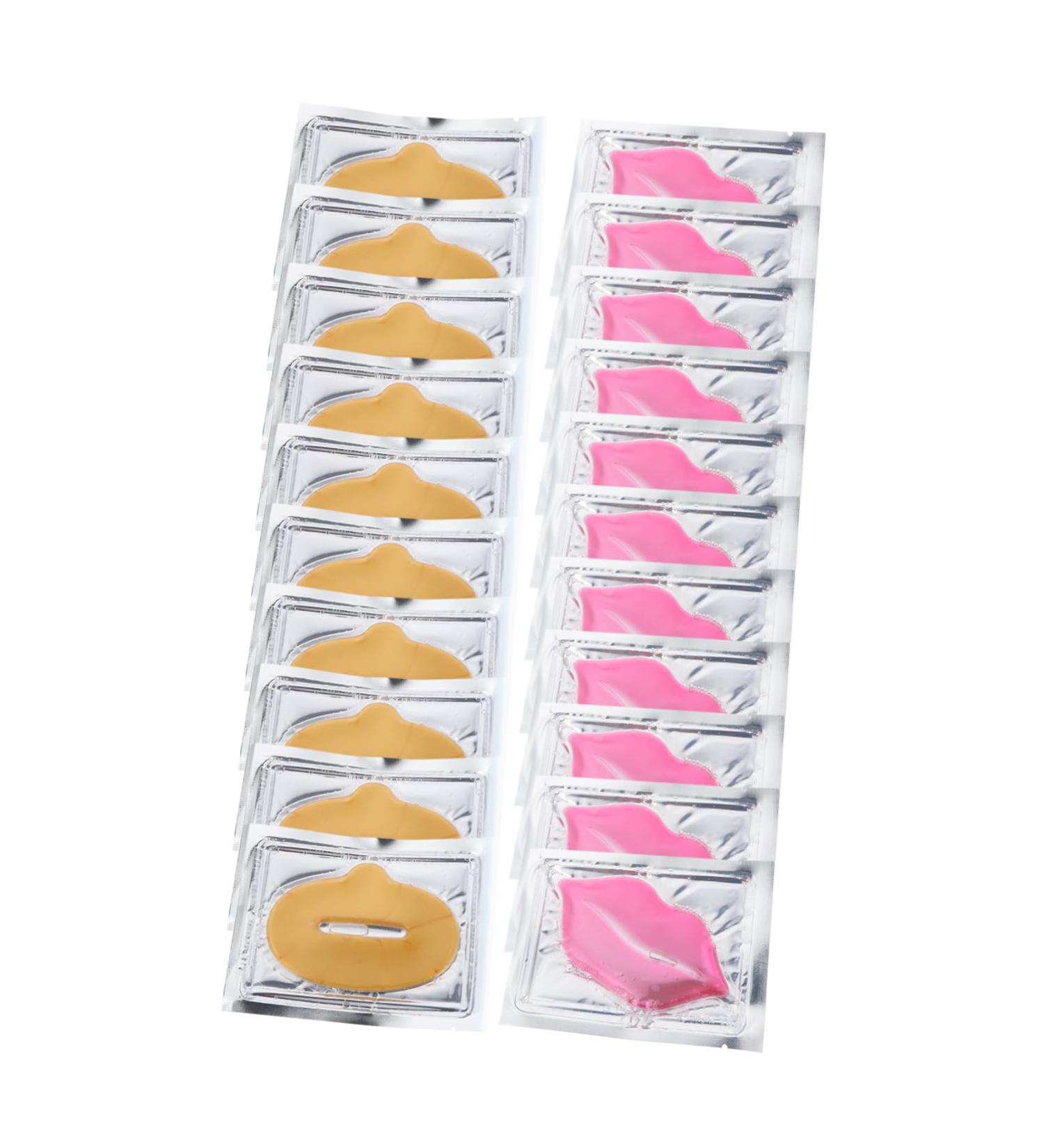 FOYTOKI 20pcs Korean Lip Masks Collagen Lip Pads for Overnight Nourishing Hydration Random Style - Buy Online on GoSupps.com