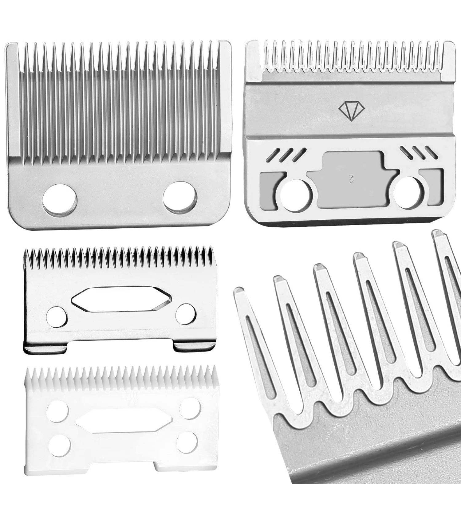 Wahfox Groove Tooth Pro 2 Holes Hair Clippers Replacement Blades Set for Wahl Magic Clip 8148/8504/8591/1919 - Buy Online on GoSupps.com