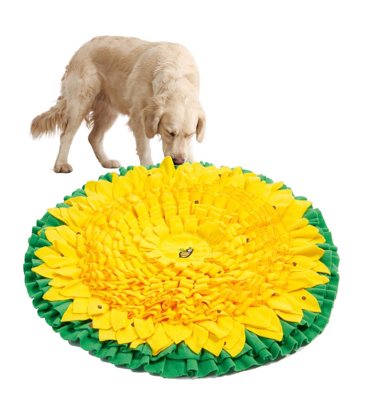 WYSWYG Snuffle Mat for Dogs Large Breed 26.4"*26.4" Dog Enrichment Toys for Puppies to Encourage Natural Foraging Skills Pet Snuffle Mat for Stress Relief and Slow Feeding - Buy Online on GoSupps.com