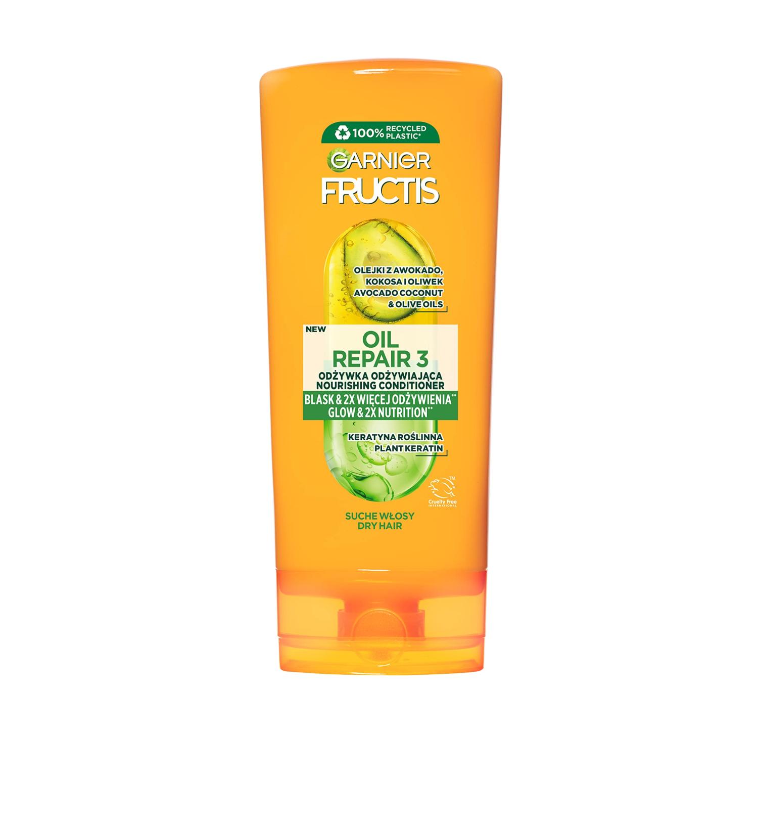 Garnier Fructis Oil Repair 3 Conditioner 200ml - Nourish & Regenerate Dry Brittle Hair - International Shipping Available - Buy Online on GoSupps.com