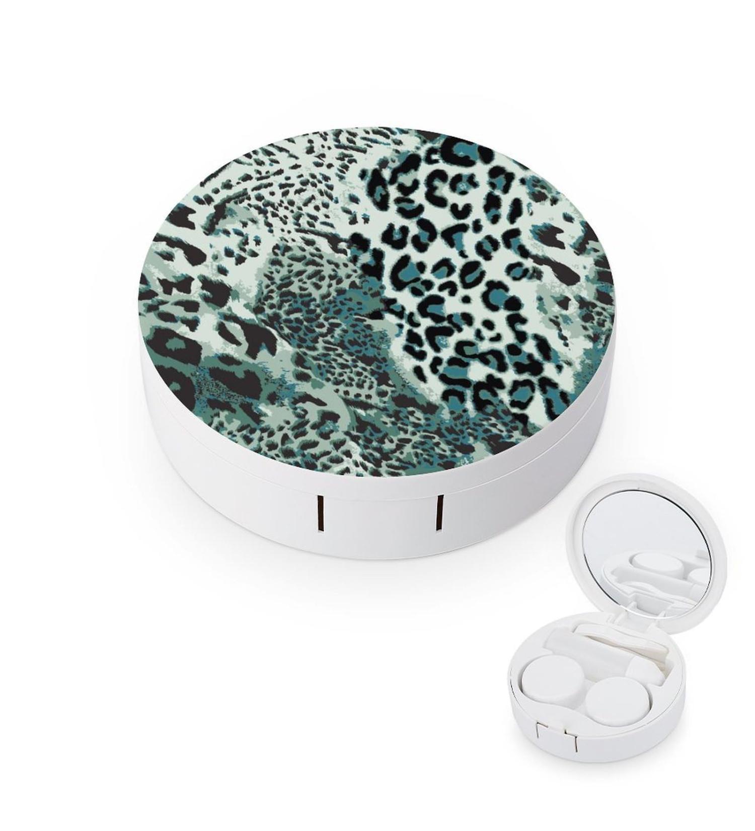 Safari Skin Contact Lens Travel Kit | Portable Cute Contact Box with Mirror for Outdoor Use - International Shipping Available - Buy Online on GoSupps.com