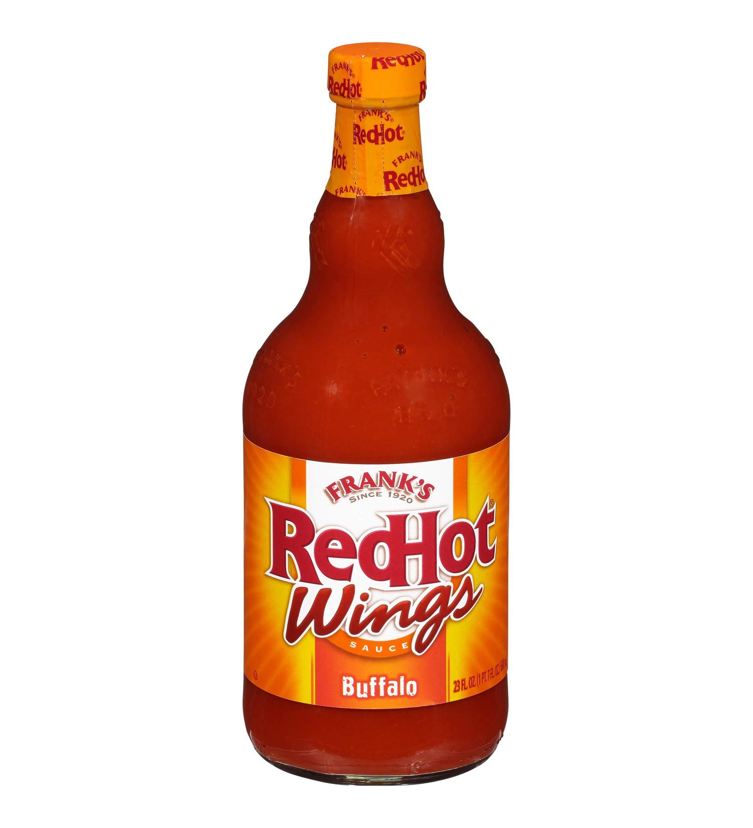 Frank's RedHot Buffalo Wings Hot Sauce 23 fl oz - Spicy Wing Sauce (Pack of 1) - Buy Online on GoSupps.com