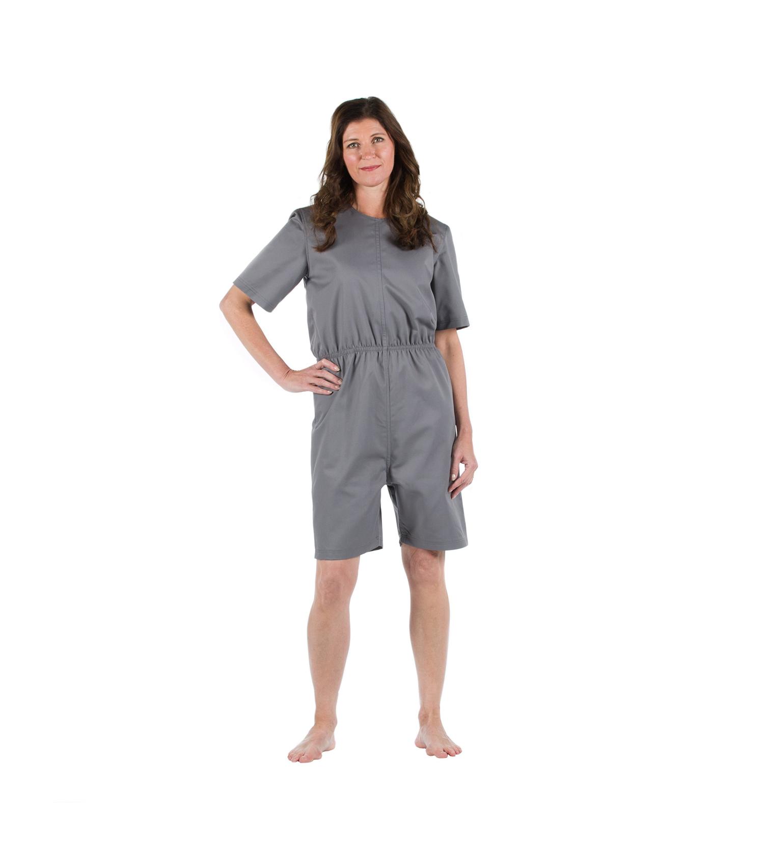 4Care Tear-Resistant Care Body for Men & Women - Short Arm/Leg with Safety Zipper - Size S Grey | International Shipping - Buy Online on GoSupps.com