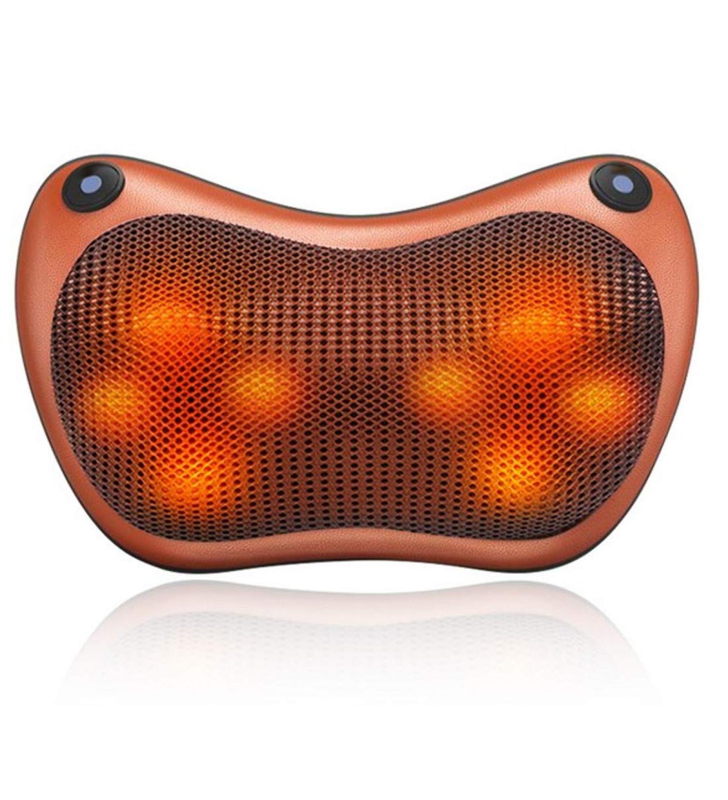 Pokar Shiatsu 3D Massage Pillow with Heat - Electric Neck Shoulder & Back Massager for Home Office & Car - Buy Online on GoSupps.com