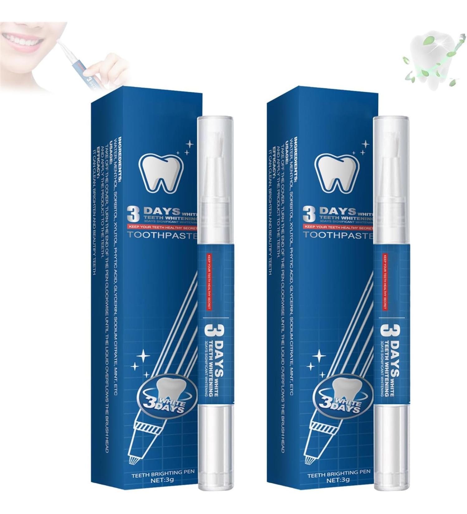 Teeth Whitening Pen Teeth Whitening Essence Pen 3 Days Teeth Whitening Gel Teeth Whitener Quickly Remove Years of Stains - Buy Online on GoSupps.com