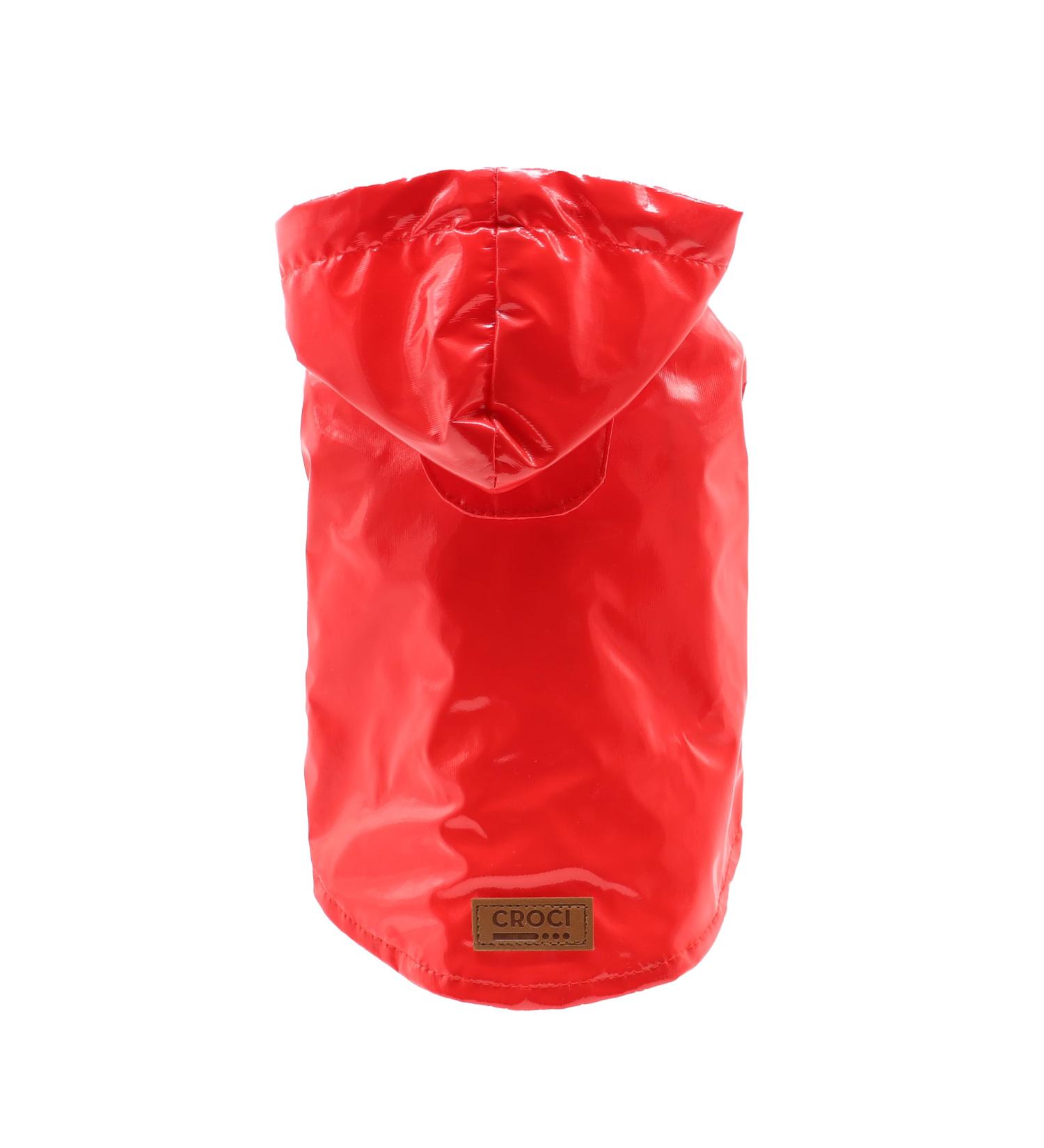 Croci C7274475 Cherry Raindrop Raincoat for Dogs - 20 cm | Waterproof Pet Apparel - International Shipping - Buy Online on GoSupps.com