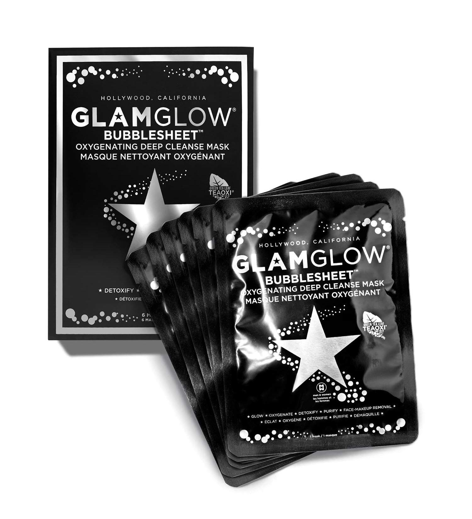 GLAMGLOW Bubblesheet Oxygenating Deep Cleanse Mask - Pack of 6 Masks - Buy Online on GoSupps.com