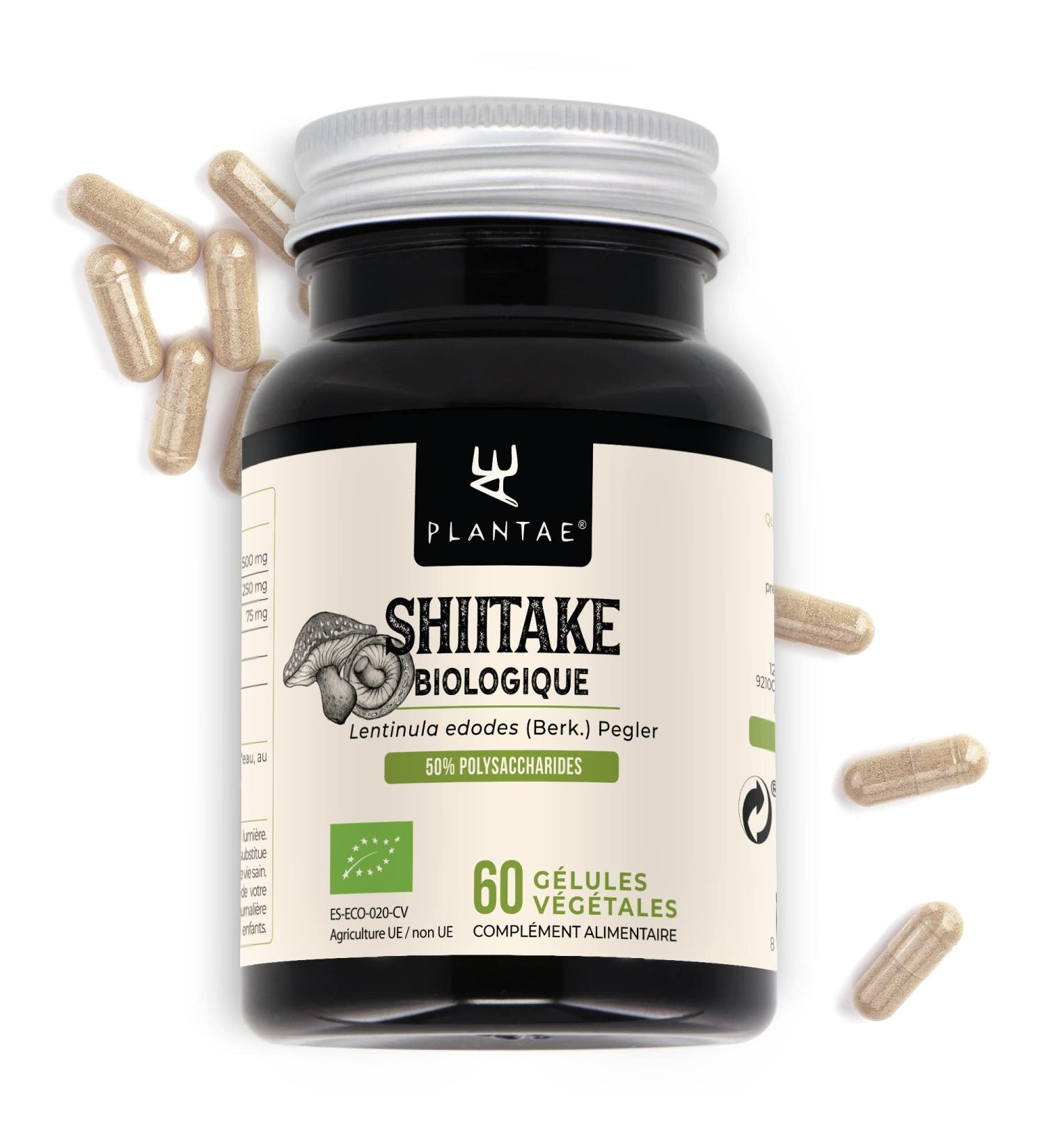 Organic Shiitake * Plantae * 60 Vegetable Capsules * Strengthens the Immune System * 50% Polysaccharides + 15% Beta Glucans * - Buy Online on GoSupps.com