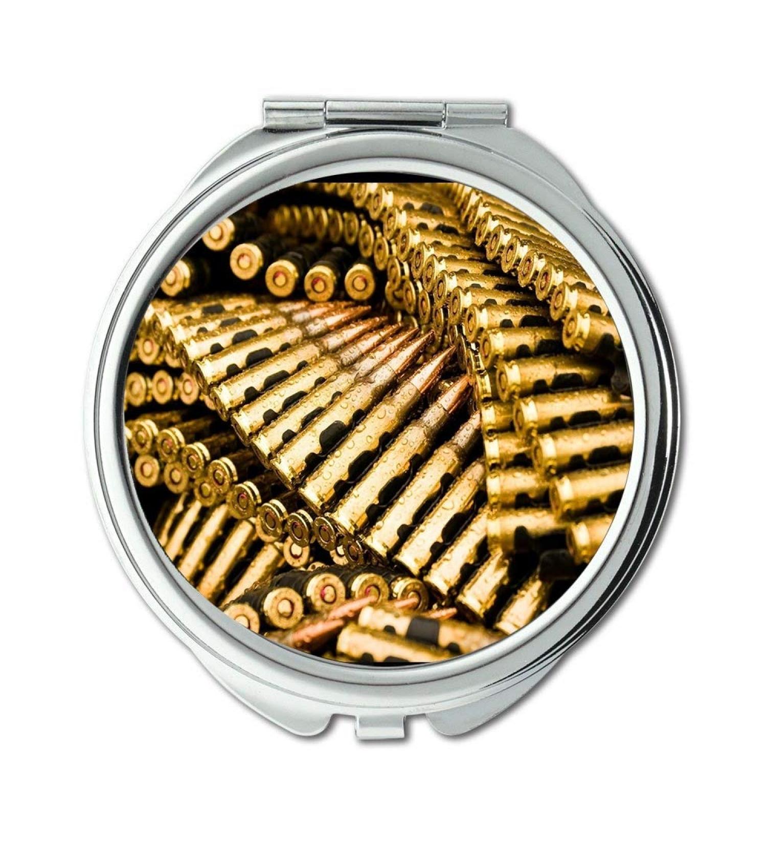 Mirror Travel Mirror gun n roses Round Mirror bullet pocket mirror portable mirror - Buy Online on GoSupps.com