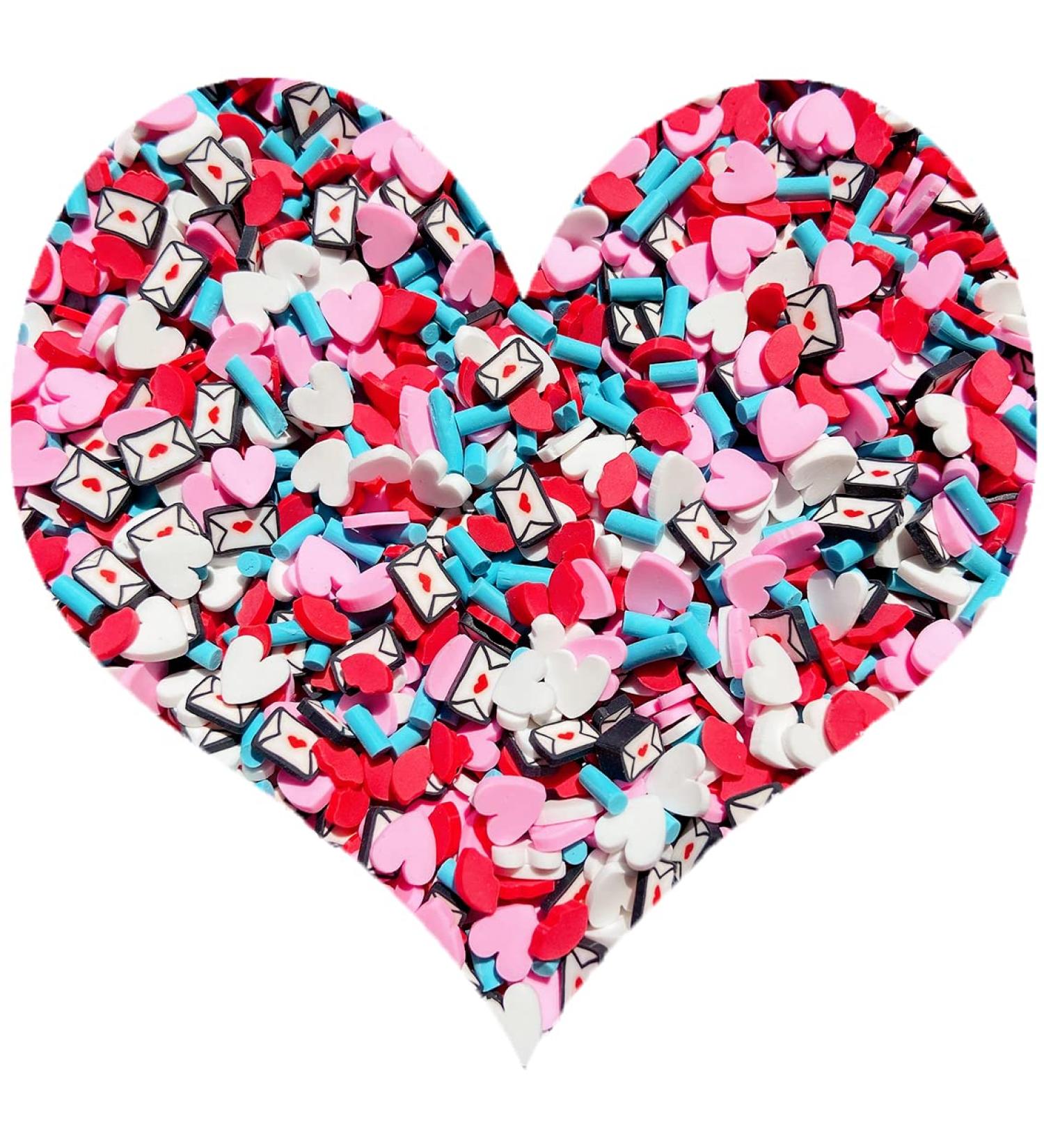 EHOPE 50g Fake Sprinkles Clay Nail Art Slices - Love Letter Design - Buy Online on GoSupps.com