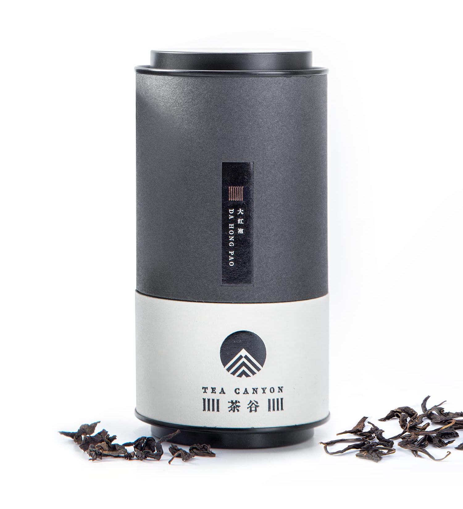 Tea Canyon Da Hong Pao Oolong Tea in Tin Container- Authentic Chinese Loose Leaf Tea - Buy Online on GoSupps.com