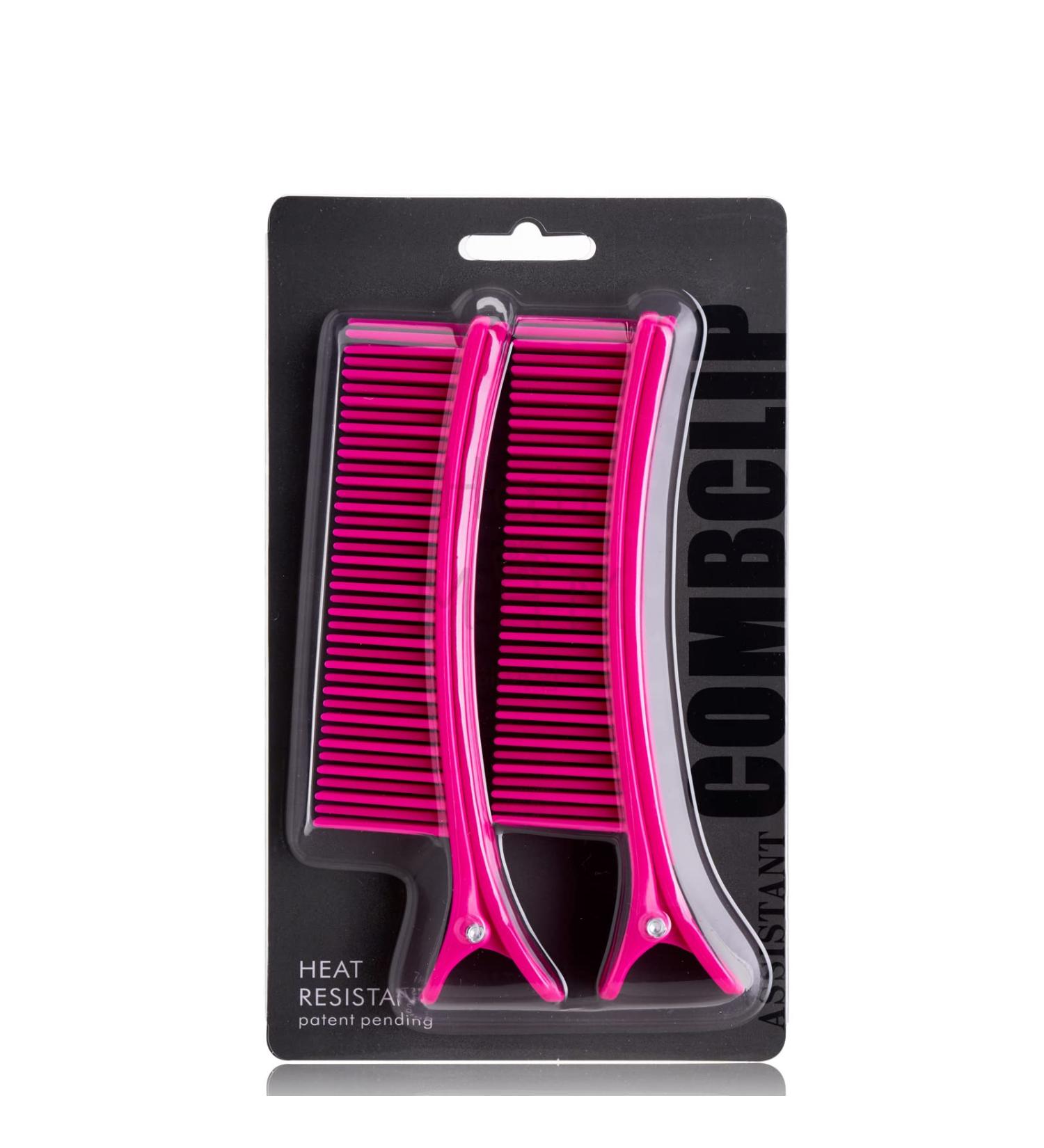 HAIRMAM Hair Coloring Clip 2pcs Set for Long Hair - Hot Pink Highlights, Sectioning, Root Bleaching - Buy Online on GoSupps.com