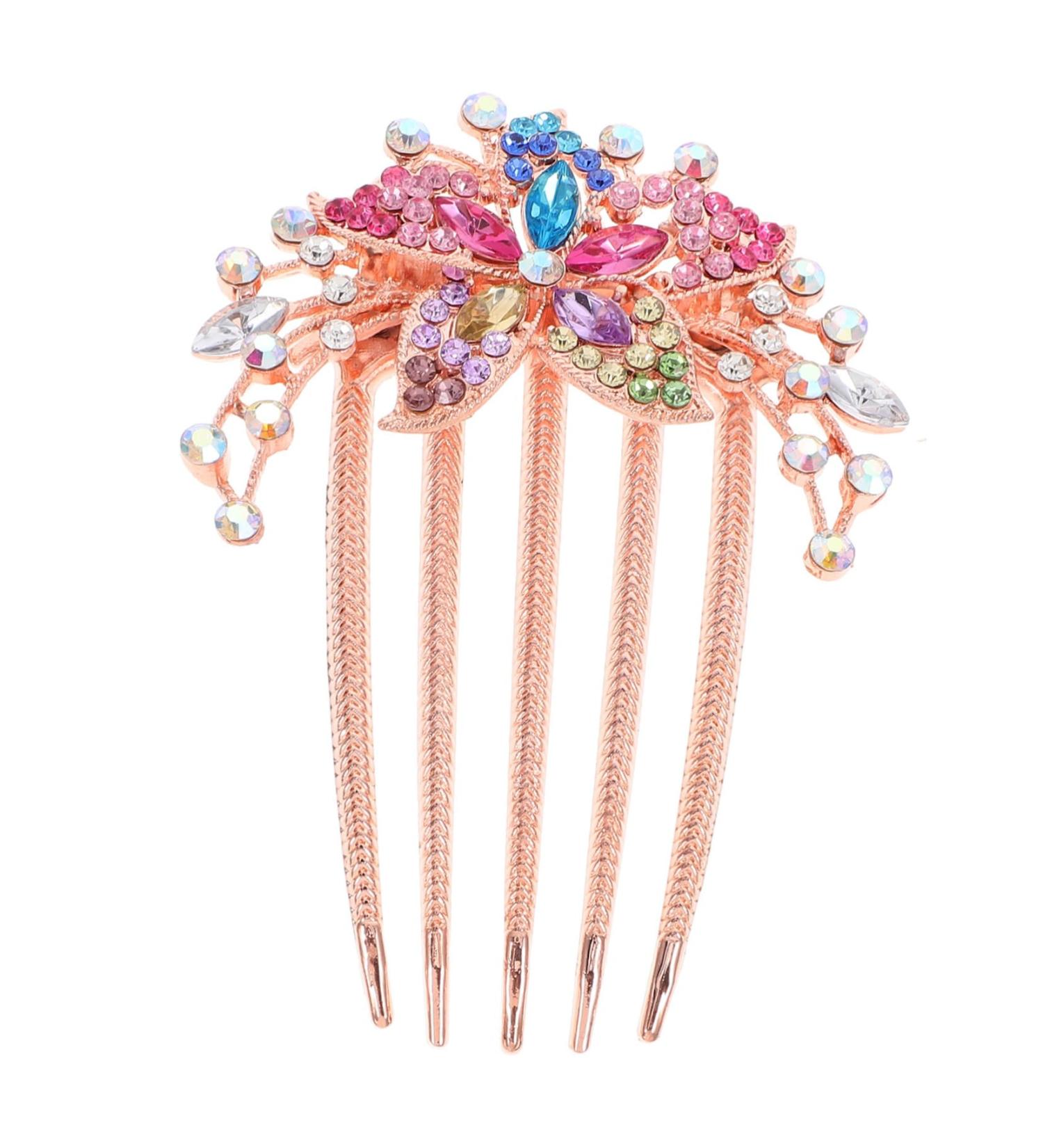Ipetboom Rhinestone Hair Accessories Hairpin Flower Claw Clips Hair Combs Hair Insert Comb Wedding White Cotton Gloves Rhinestone Comb Clip Tiara Miss Alloy Jewelry The Flowers - Buy Online on GoSupps.com