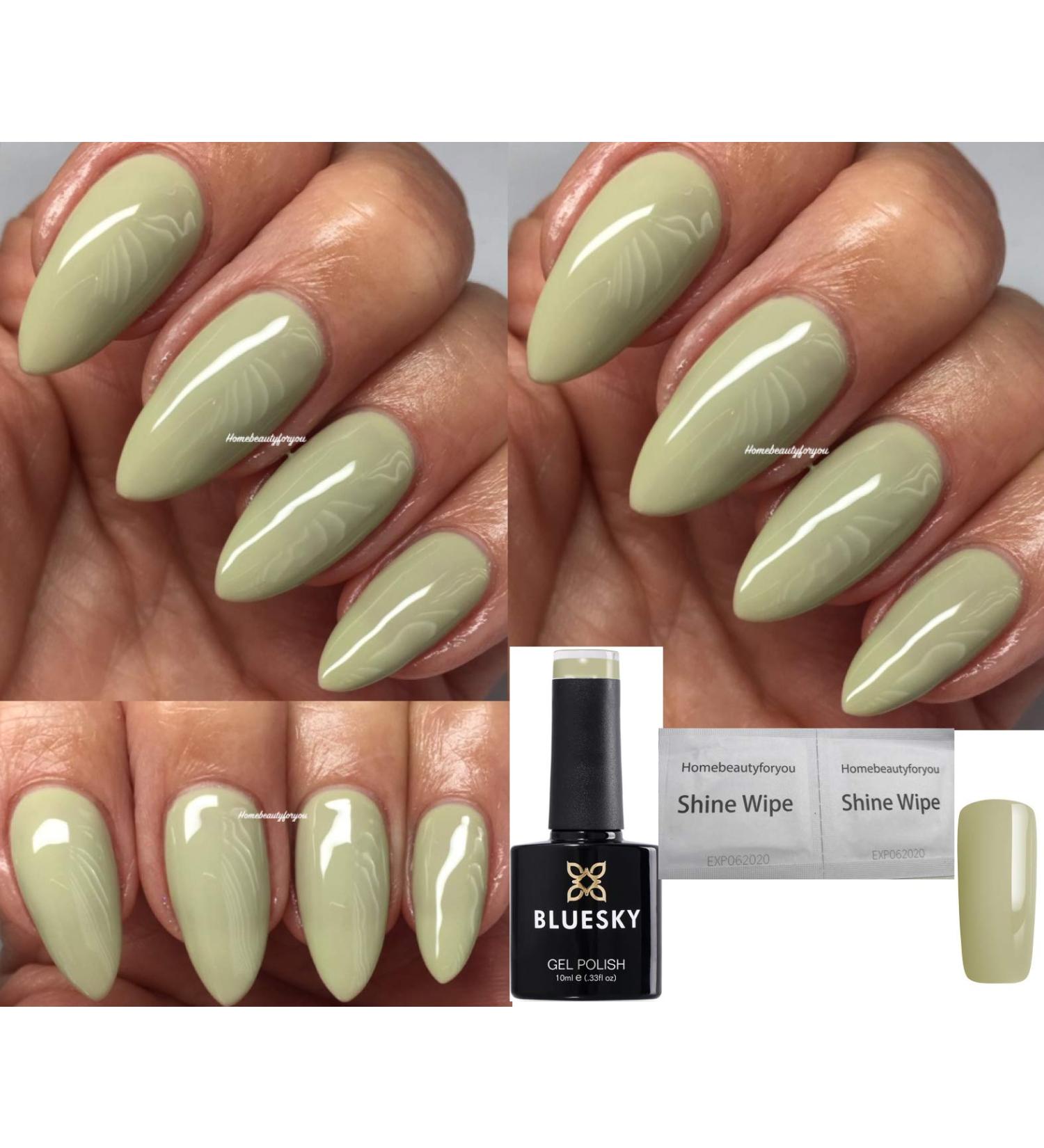 Bluesky Gel Nail Polish GREEN PALE GREEN Spring Summer Color SS1910 PALOMA - Spring Summer UV LED Soak Off 10ml - Buy Online on GoSupps.com