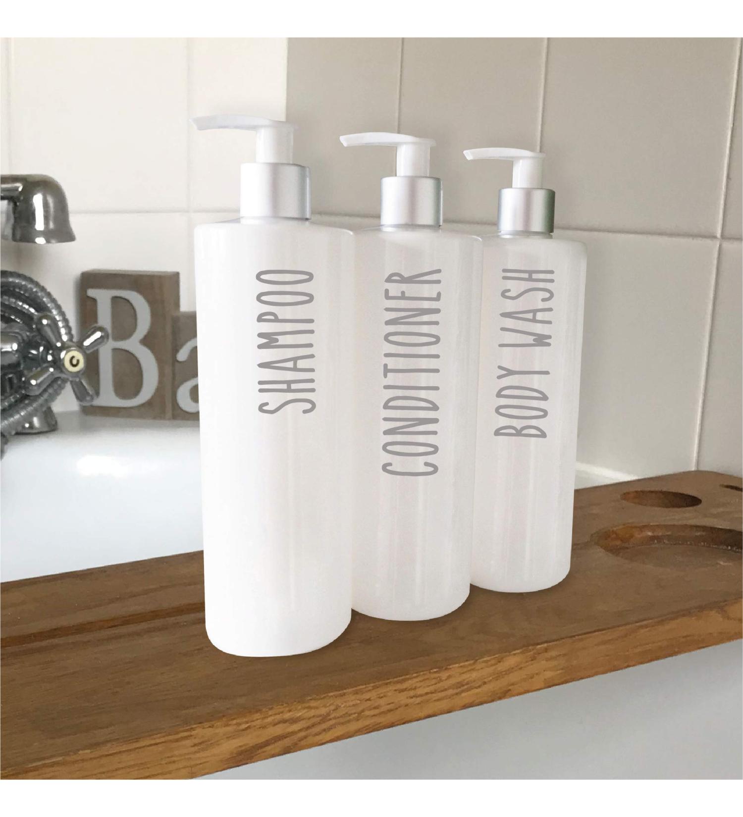  LondonDecal SHAMPOO CONDITIONER & BODY WASH Mrs Hinch inspired bottle sticker T5 - Buy Online on GoSupps.com