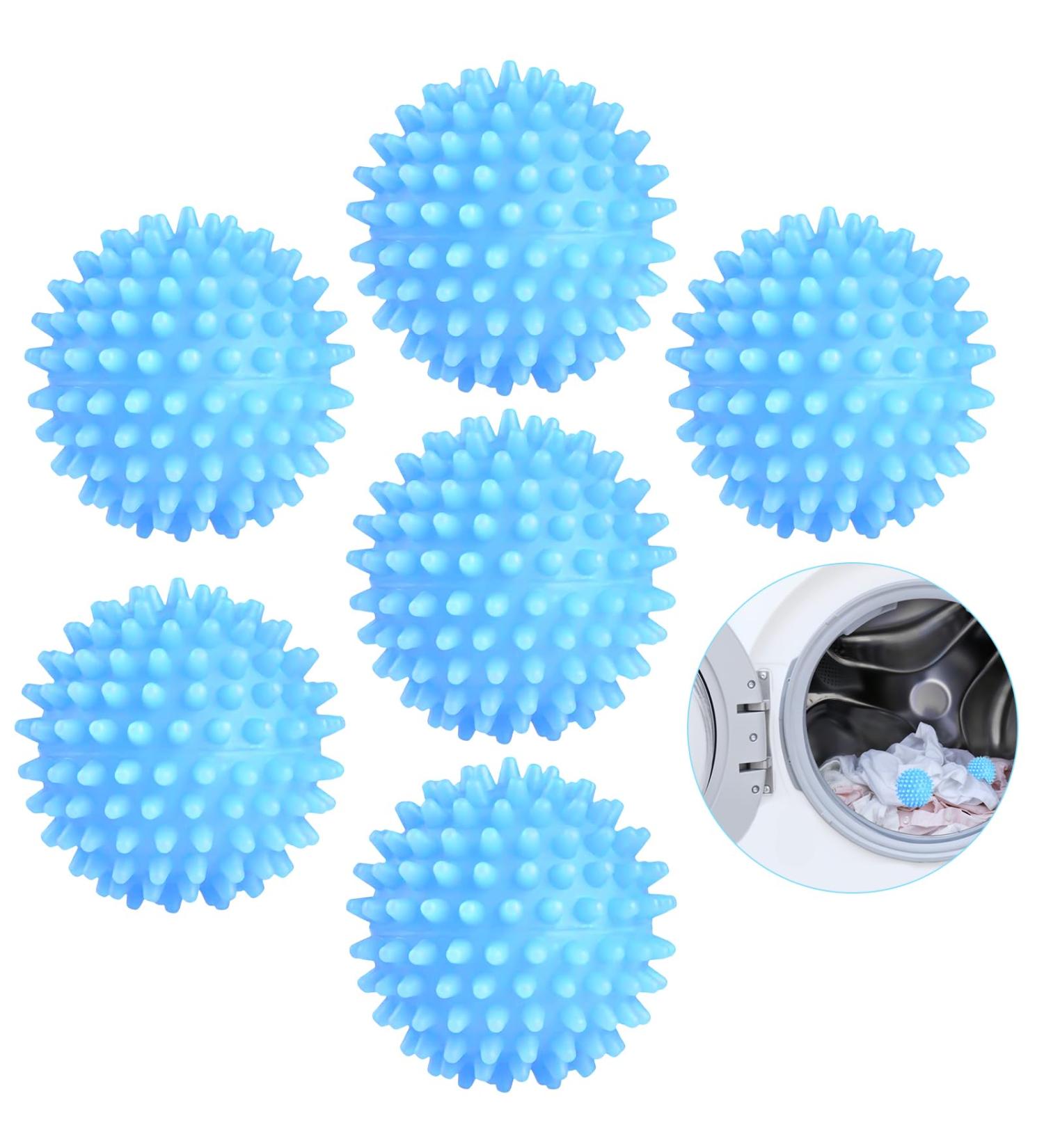 6 Pack Tumble Dryer Balls | Laundry Balls for Washing Machine | Reusable Tumble Dryer Clothes Softener Washing Machine Balls | Washing Machine Balls - Buy Online on GoSupps.com