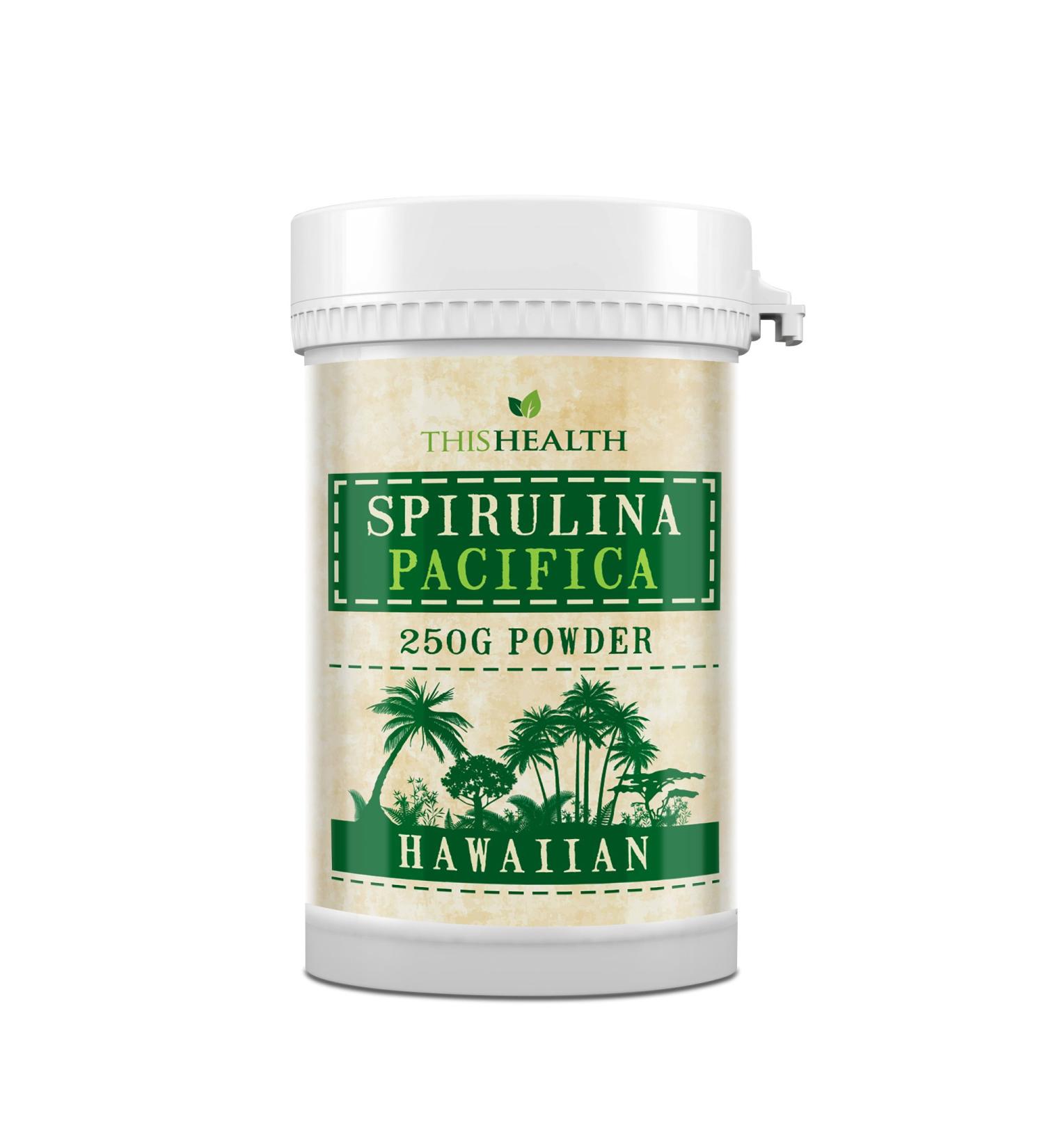 Premium Hawaiian Spirulina Powder 250g - Immune System Boost | Eye & Brain Health | Over 100 Vitamins - Buy Online on GoSupps.com