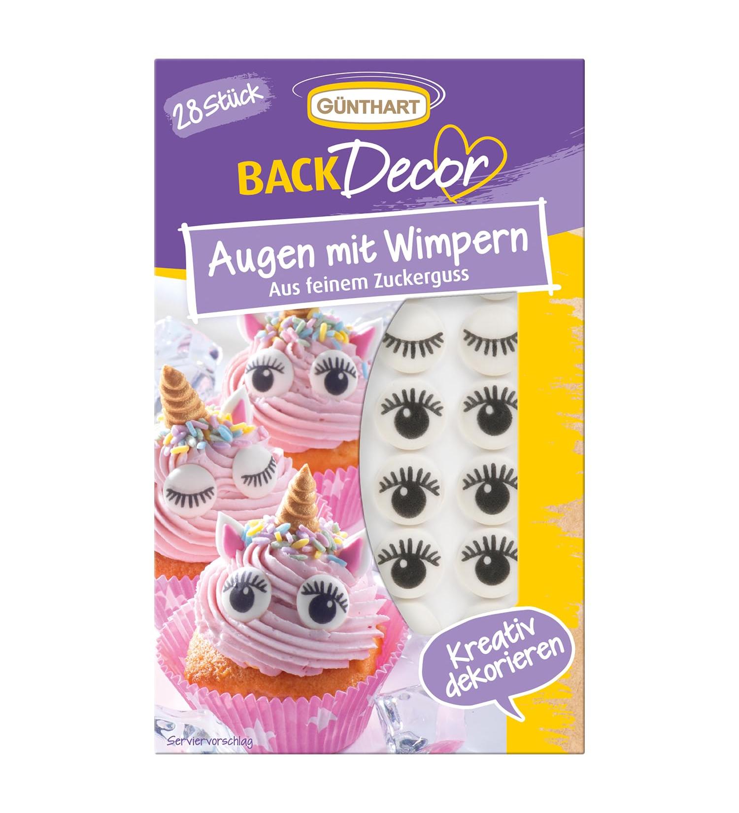 Buy G nthart BackDecor 28-Piece Edible Sugar Eyes with Eyelashes - Perfect for Cake Decorating & Party Treats - International Shipping Available - Buy Online on GoSupps.com
