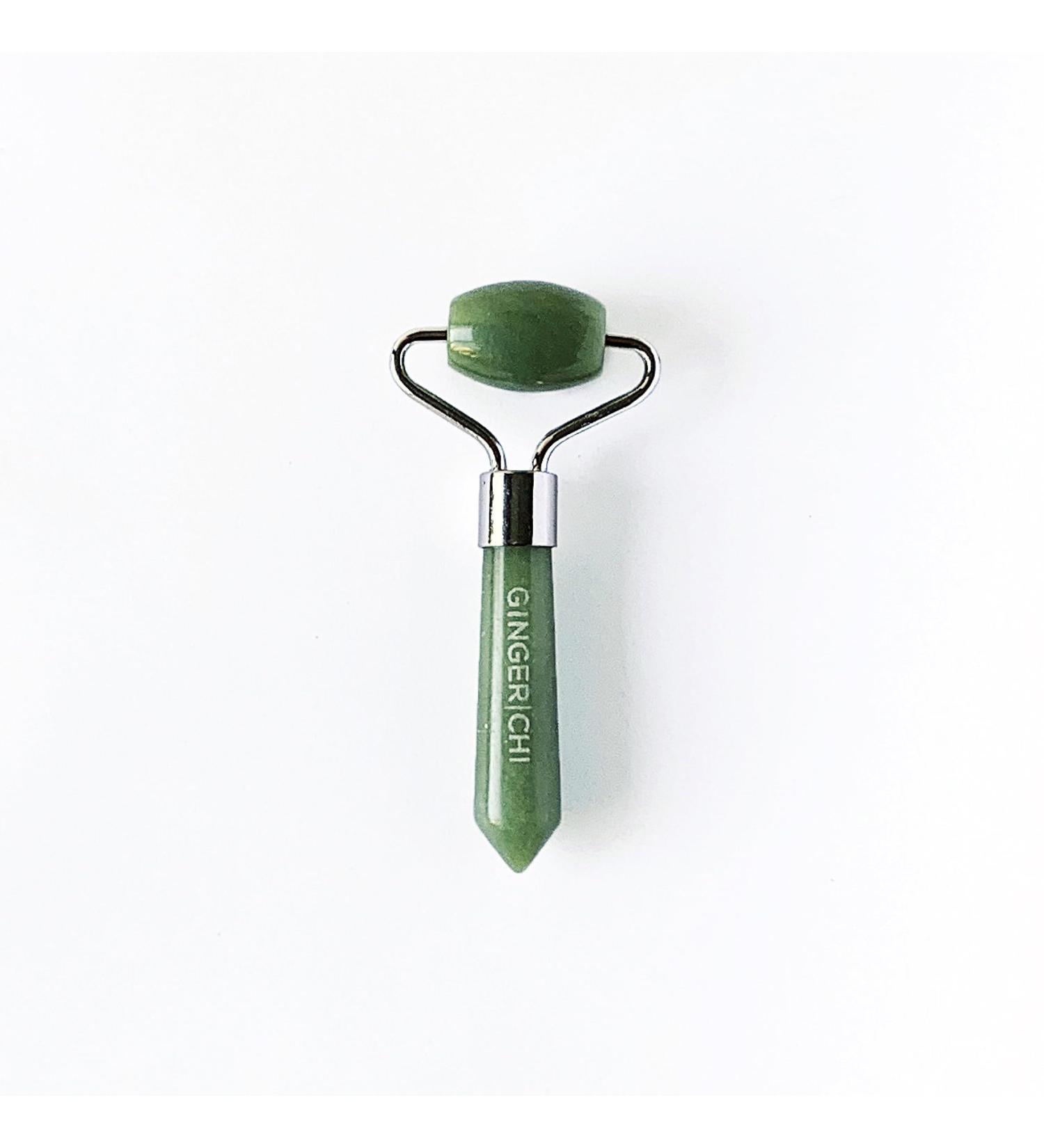 Natural Anti-Aging Jade Face Roller - Wrinkle Remover & Puffiness Reducer | Mini Therapy Treatment for Fine Lines and Neck Slimming - Buy Online on GoSupps.com