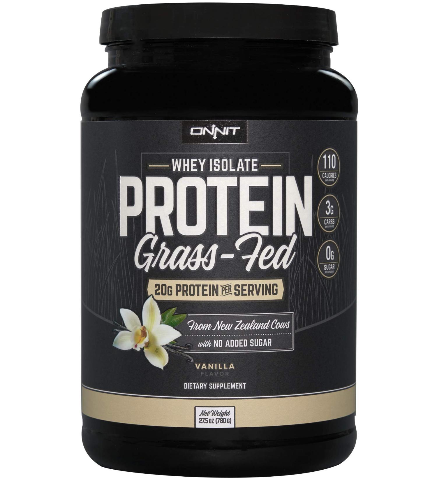 Onnit Grass Fed Whey Isolate Protein - Vanilla (30 Servings) | Buy Online - Buy Online on GoSupps.com