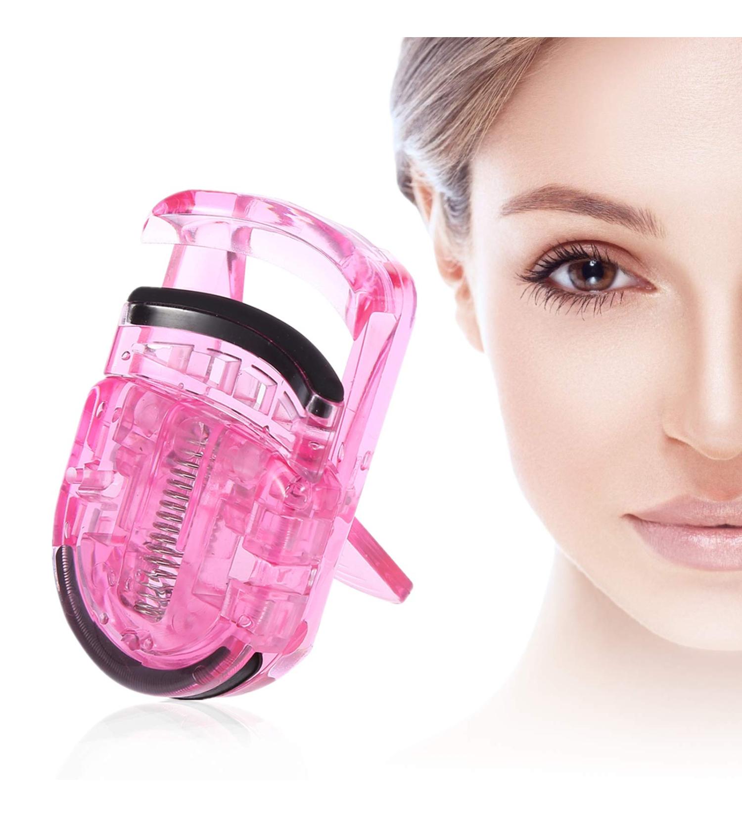 Mini Portable Eyelash Curler Clip - Natural Curling Tool for Stunning Lashes (Pink) - International Shipping Available - Buy Online on GoSupps.com