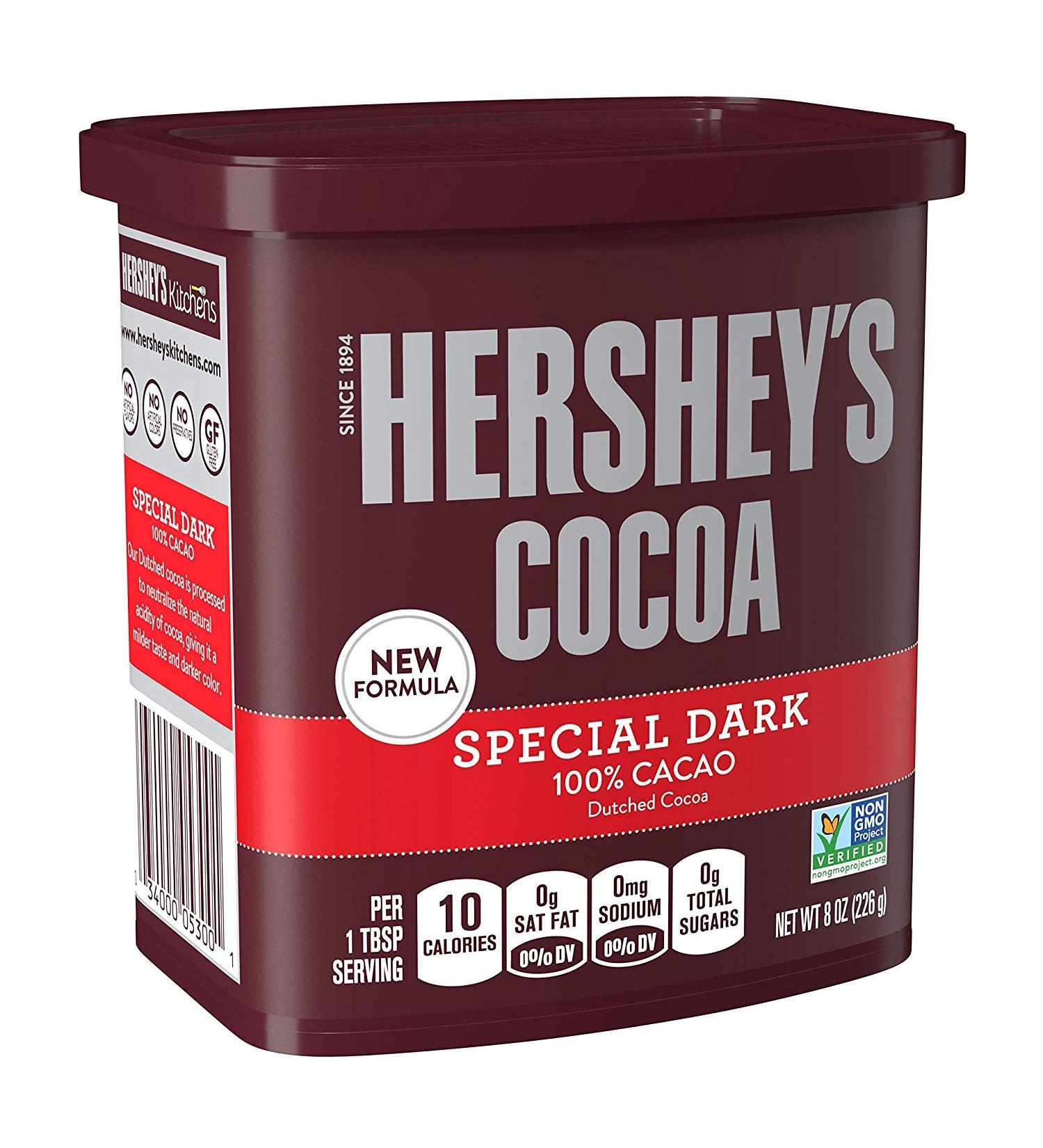 HERSHEY'S SPECIAL DARK Cocoa, 8 Oz (Pack of 4)