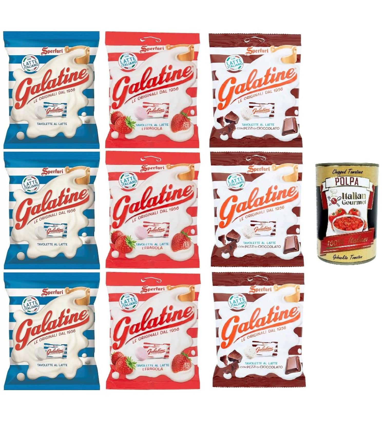 Buy Sperlari Galatine Test Package - Milk & Strawberry Candy Chocolate & Italian Gourmet Polpa 400g | International Shipping - Buy Online on GoSupps.com