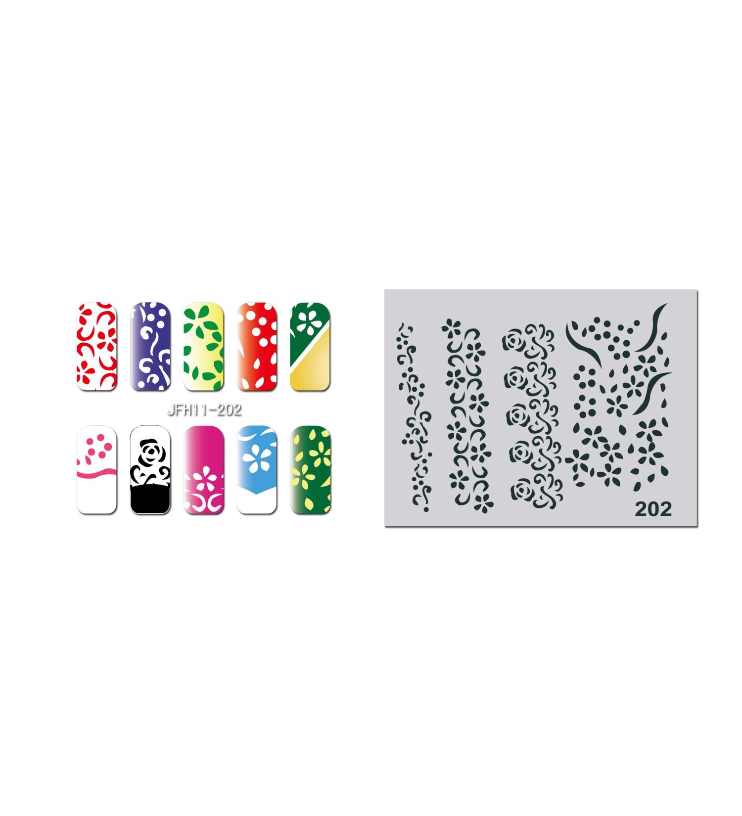 Fingernail stencil (airbrush nail art) Fengda JFH11-202
