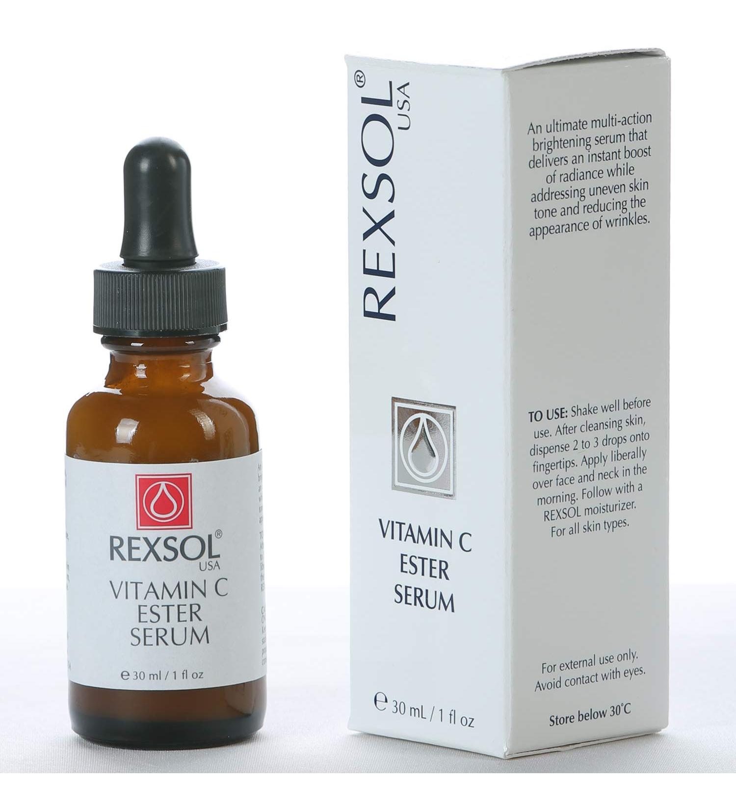 REXSOL Vitamin C Ester Serum - Brightening & Hydrating RadianceBoost 30ML | Ultimate Multi-Action Skin Brightening eCommerce International Shipping - Buy Online on GoSupps.com