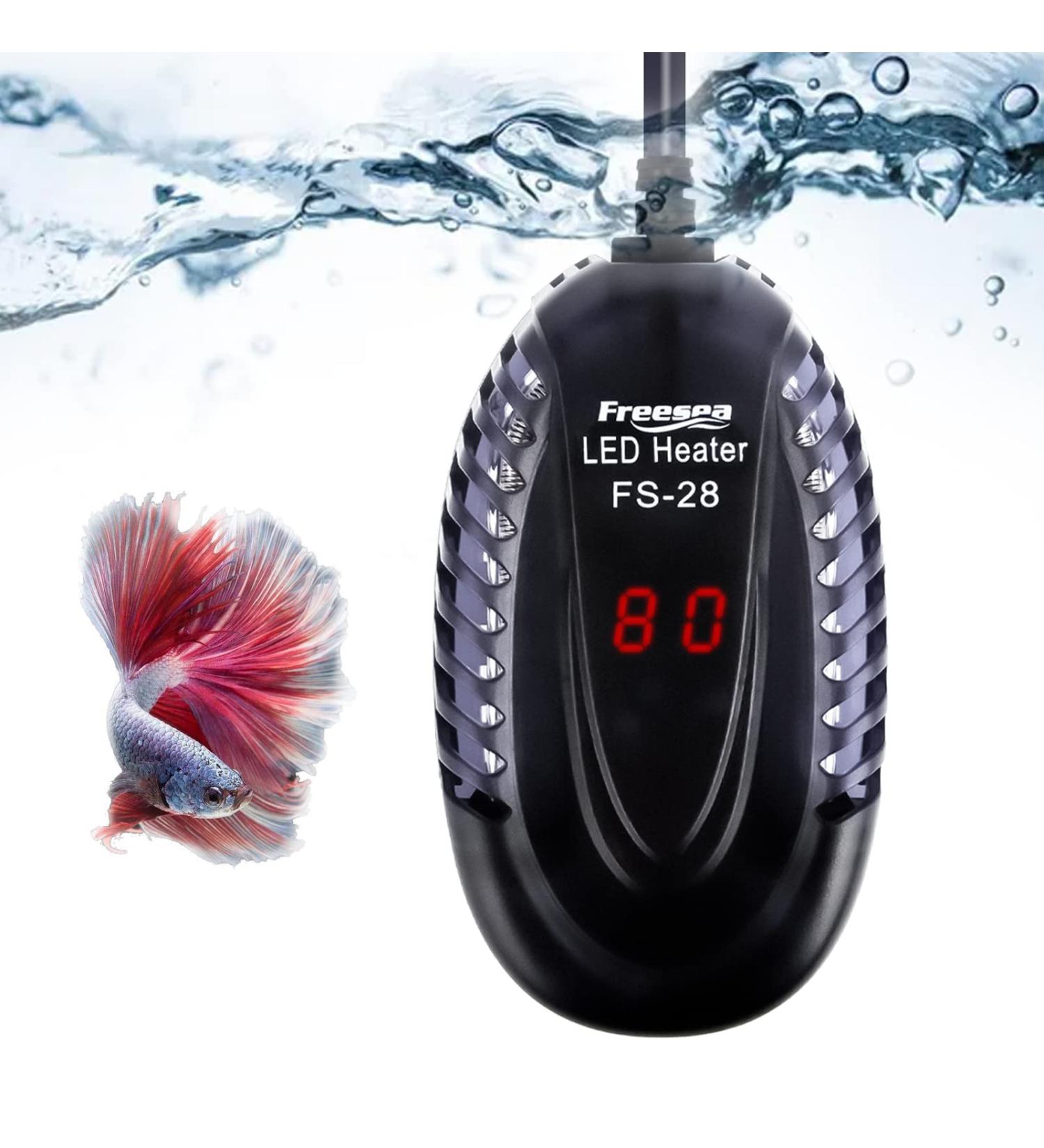 FREESEA 200W/300W Aquarium Fish Tank Heater - Submersible Betta Heater with Adjustable Temperature Display for Saltwater & Freshwater Tanks - Buy Online on GoSupps.com