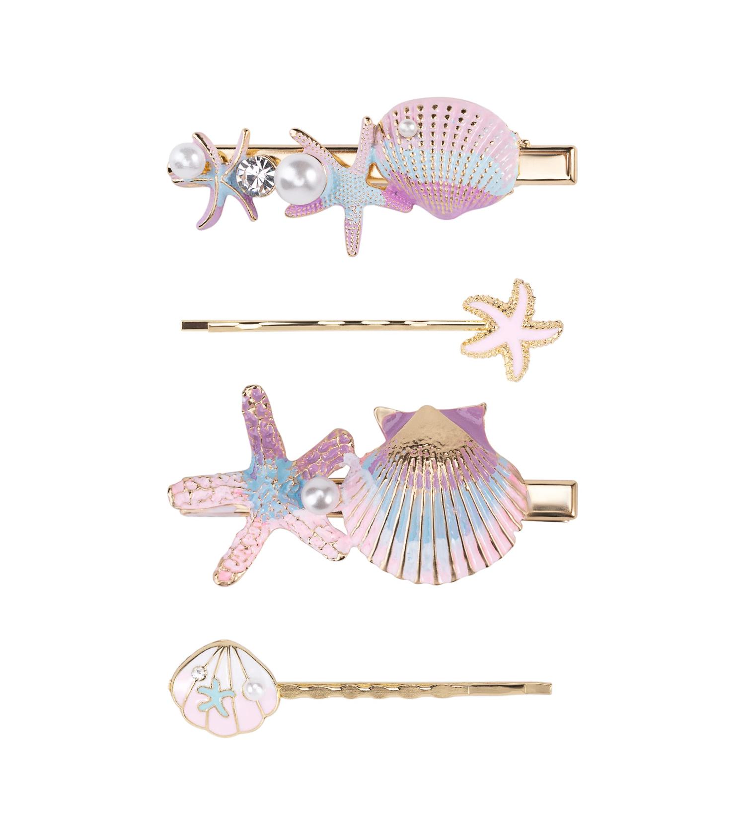 BeShiny Starfish Seashell Pearl Hair Clips - Mermaid Hair Accessories for Women & Girls | Beach Wedding Supplies - Buy Online on GoSupps.com
